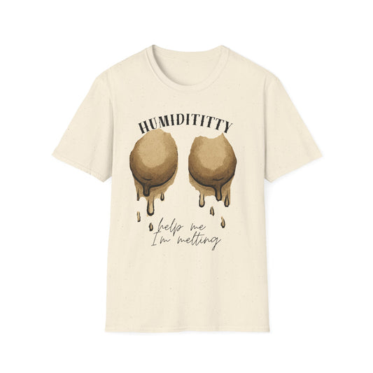 Humidititty Unisex T-Shirt, Funny Boob Sweat Tee, Hot Summer Shirt, Humor Graphic Top, Moisture Wicking Tshirt