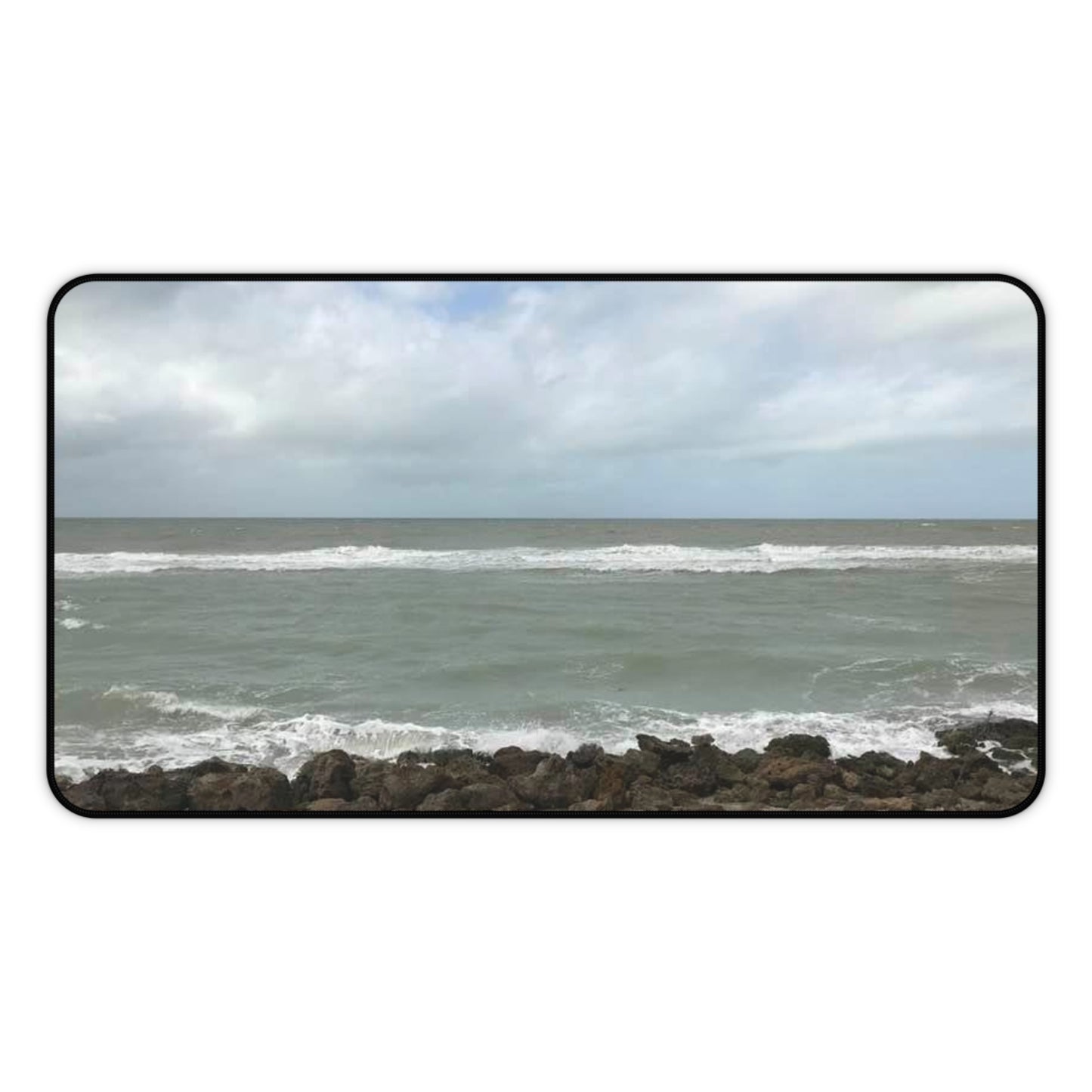 Ocean View Desk Mat - Coastal Work Space Decor, Beach Office Accessories, Nautical Gift, Home Office Essentials, Desk Protector