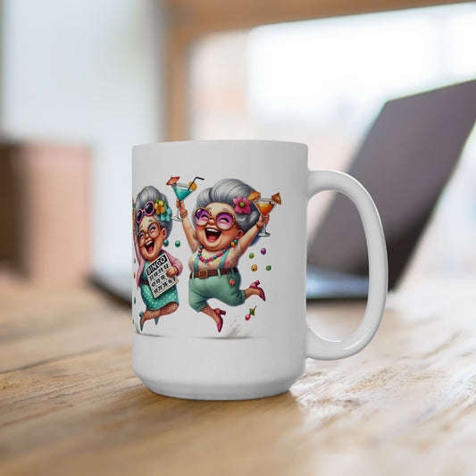 Fun Bingo Coffee Mug - Perfect Gift for Grandparents, Humor Mug, Birthday Gift,