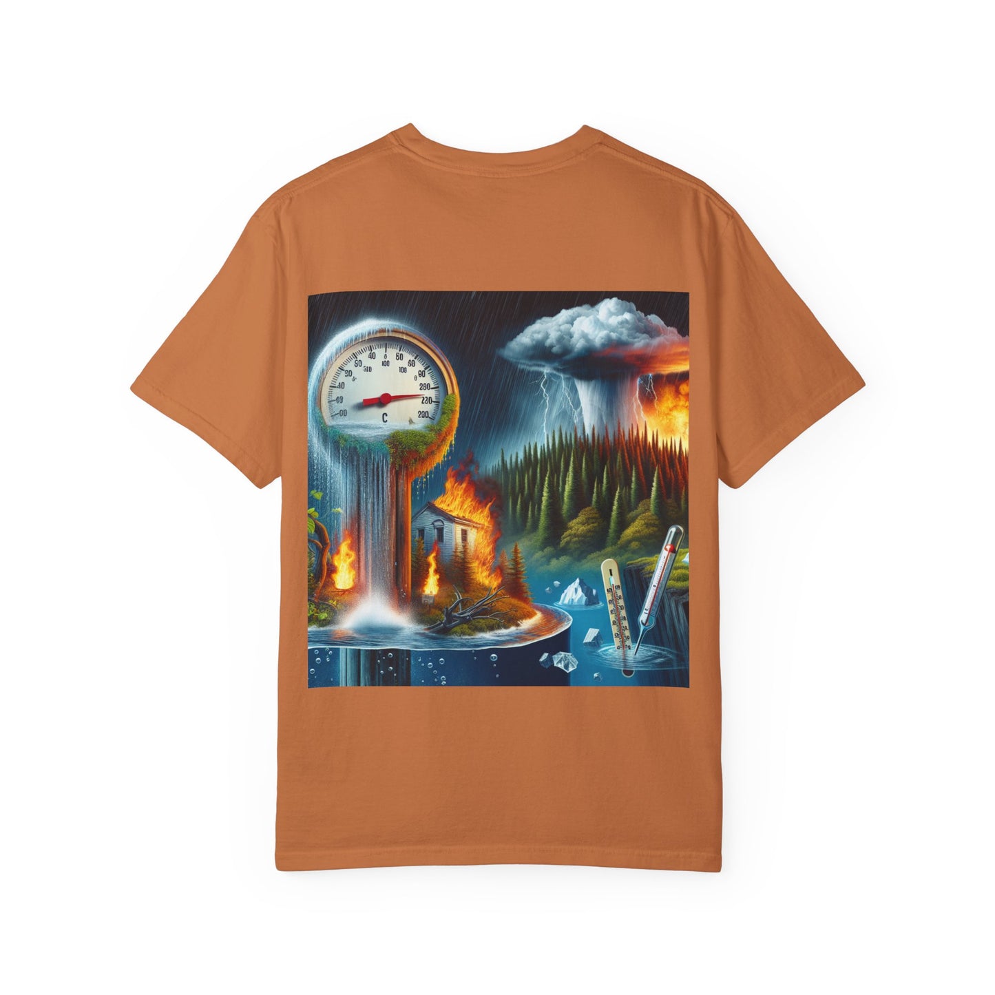 Climate Change Satirical Grin and Bear It T-shirt, Toxic Grinning Bear Tee, Environmental Disaster Shirt, Activist Conservation Apparel