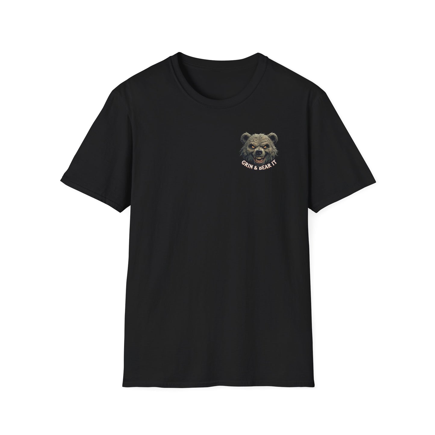 Grin and Bear it Unisex T-Shirt, Ice Cream Cone Design, This Too Shall Pass, Hot Weather Shirt, Funny Graphic Tee