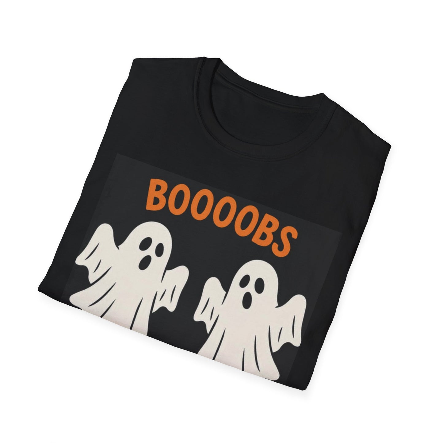 Funny Halloween Ghost Unisex Tee - Boooobs Design, Boobs