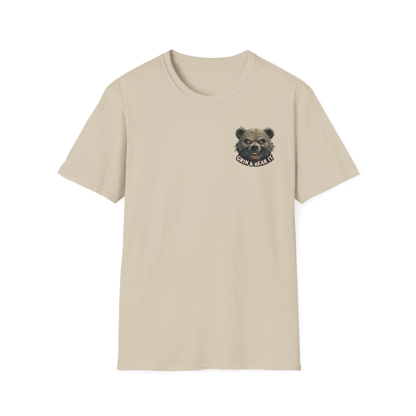 Climate Change Awareness Unisex Softstyle T-Shirt - Grin and Bear it Shirt, Environmental Activist Tee, Save the Planet Top, Nature Lover