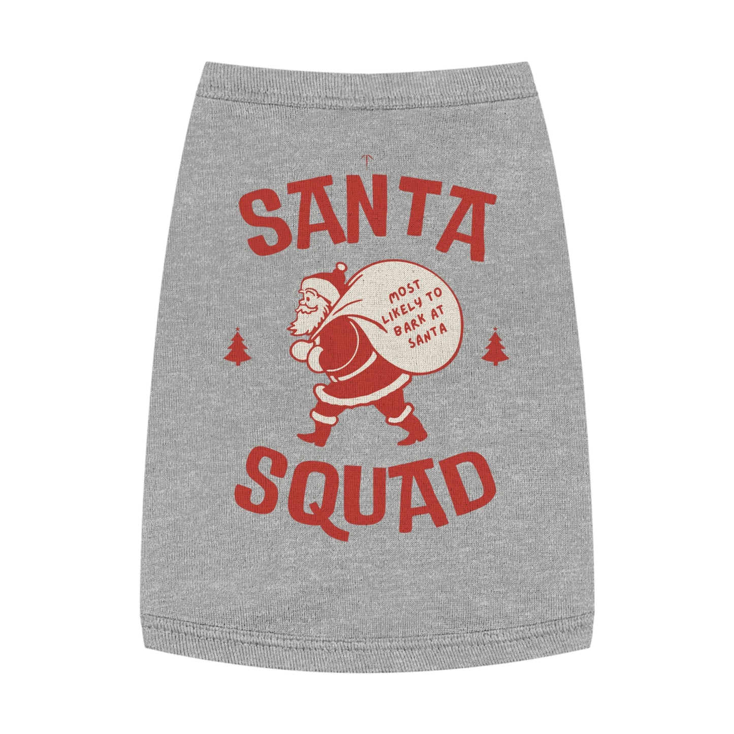 Pet Tank Top - 'Most Likely to Bark at Santa' Retro Santa Squad shirt