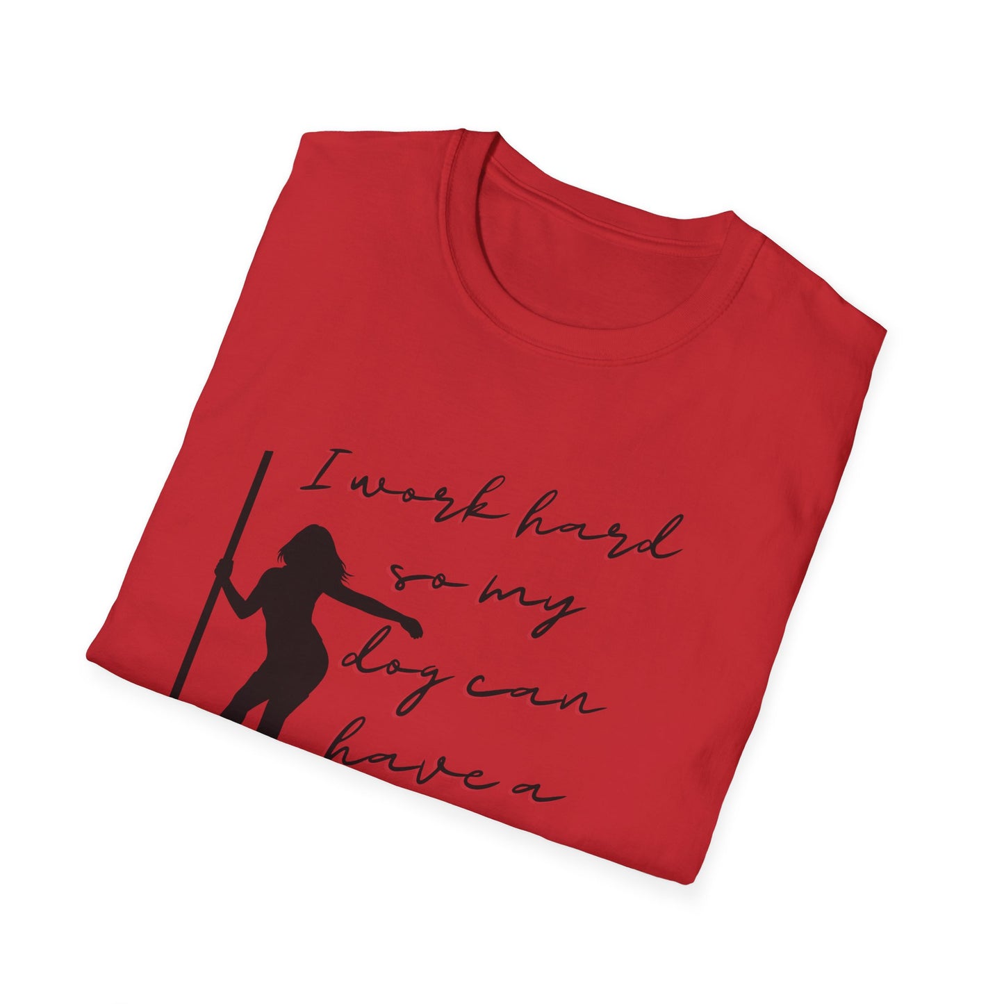 Working the Pole for my dog shirt