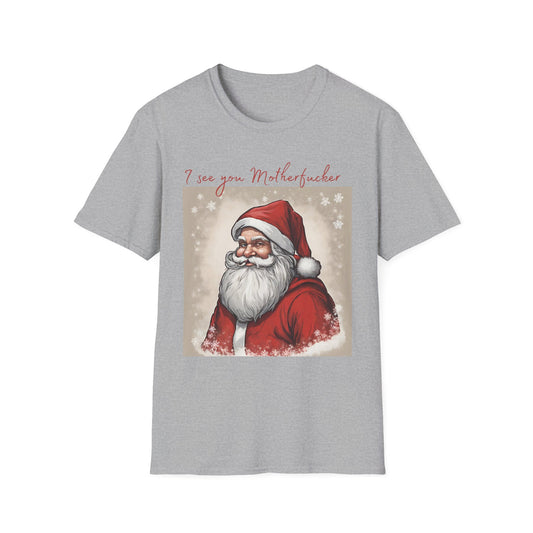 Adult humor Santa is watching shirt, christmas party shirt