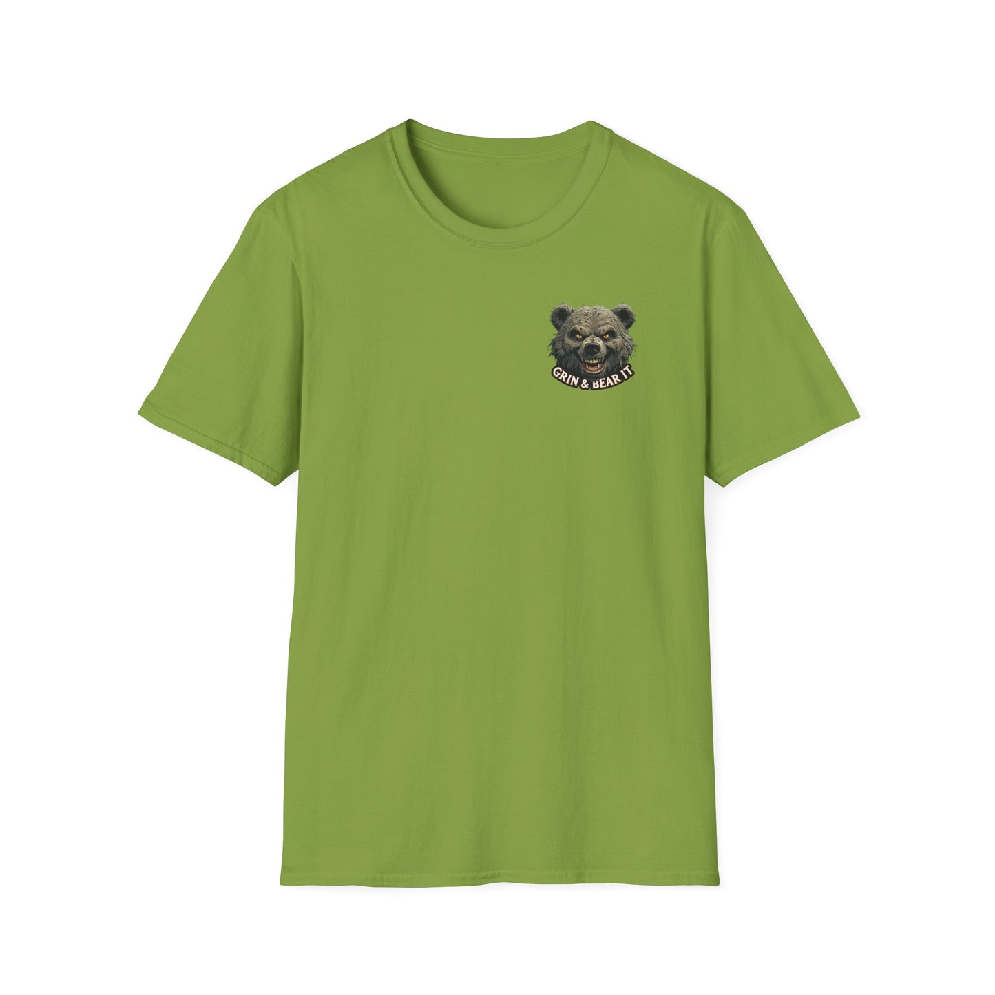 Grin and Bear it Unisex T-Shirt, Ice Cream Cone Design, This Too Shall Pass, Hot Weather Shirt, Funny Graphic Tee