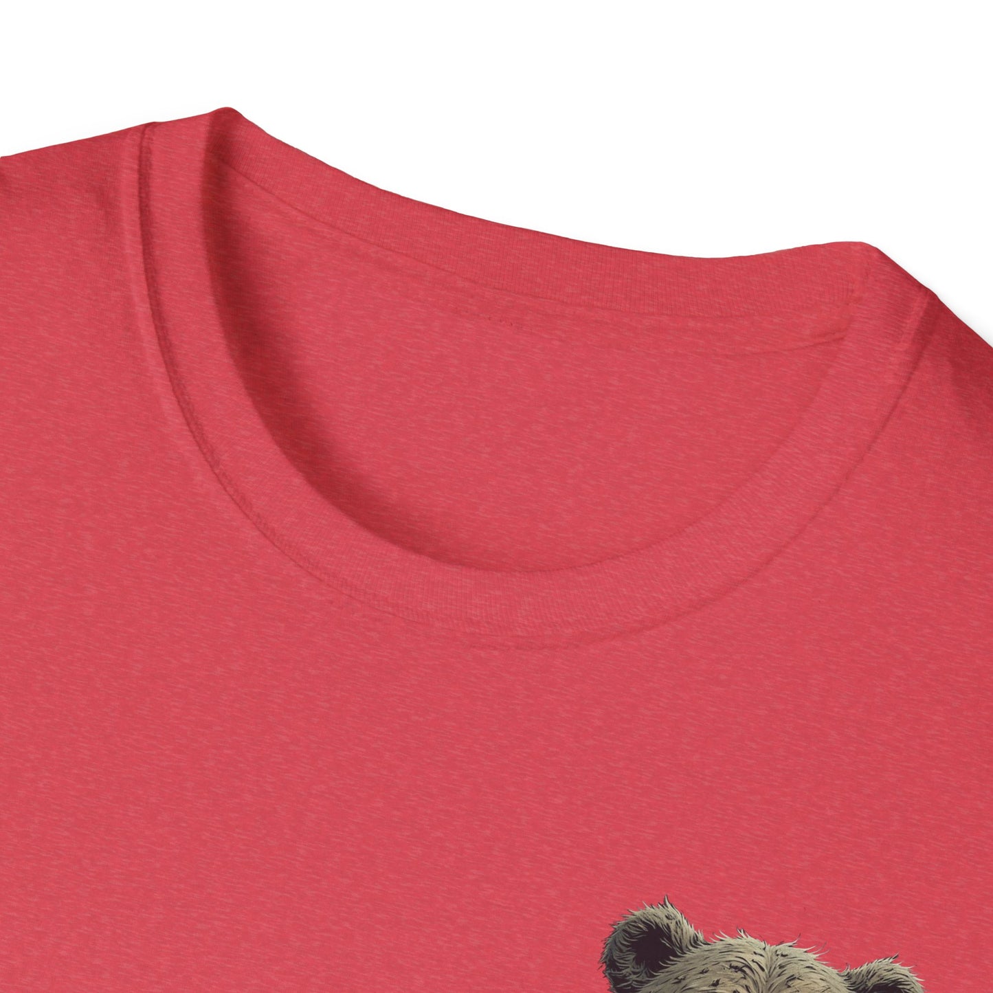 Climate Change Awareness Unisex Softstyle T-Shirt - Grin and Bear it Shirt, Environmental Activist Tee, Save the Planet Top, Nature Lover