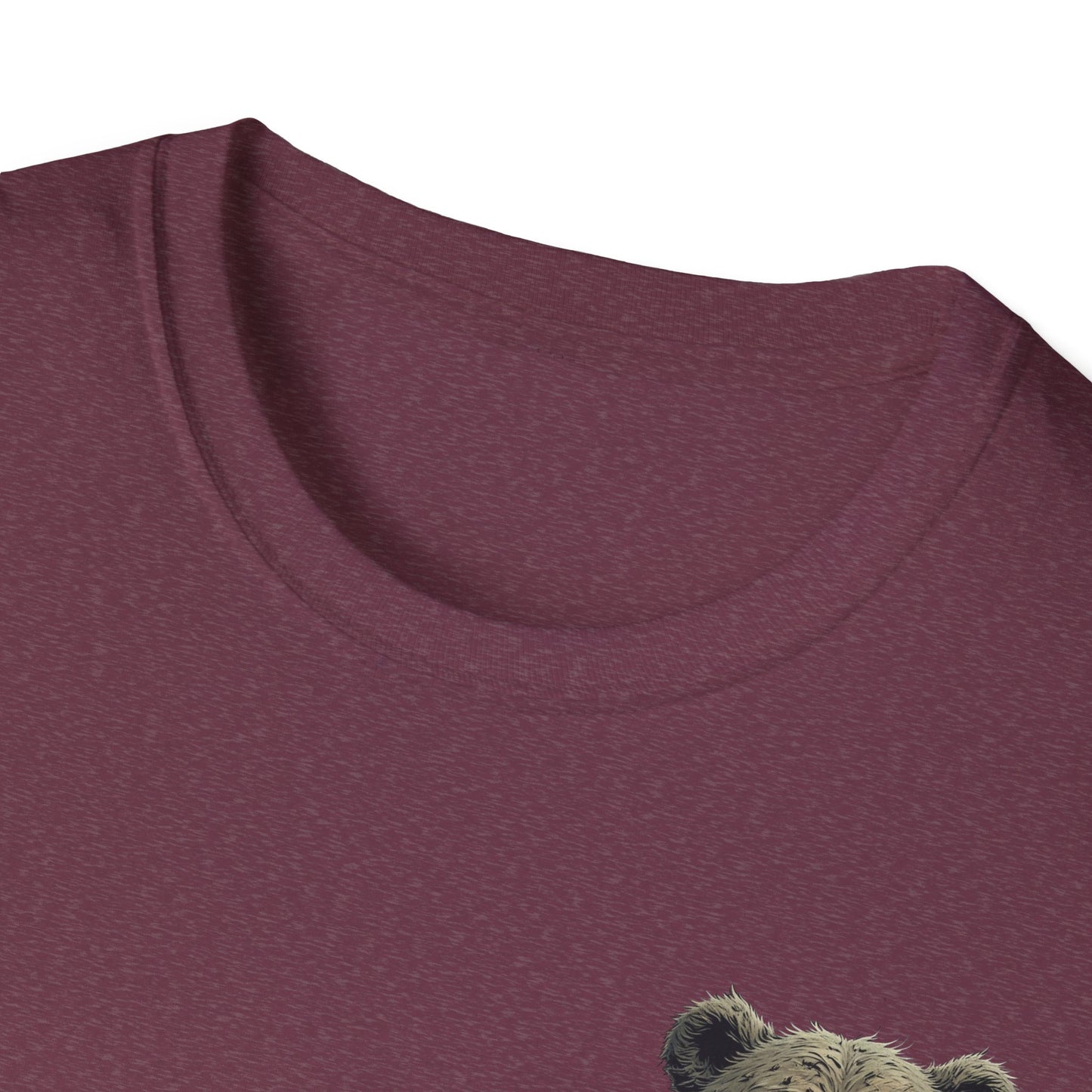 Climate Change Awareness Unisex Softstyle T-Shirt - Grin and Bear it Shirt, Environmental Activist Tee, Save the Planet Top, Nature Lover
