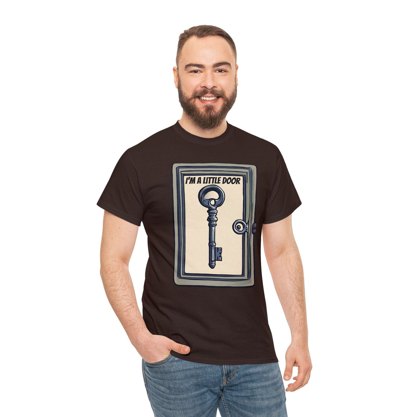 Gift for the Dork in your life,  I'm a little door key, Dork shirt, gift for the nerd, gift, gifted, Unisex Heavy Cotton Tee