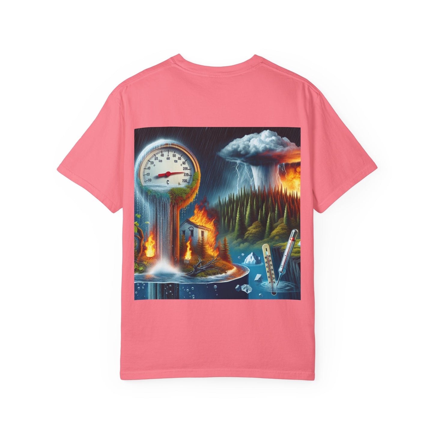 Climate Change Satirical Grin and Bear It T-shirt, Toxic Grinning Bear Tee, Environmental Disaster Shirt, Activist Conservation Apparel