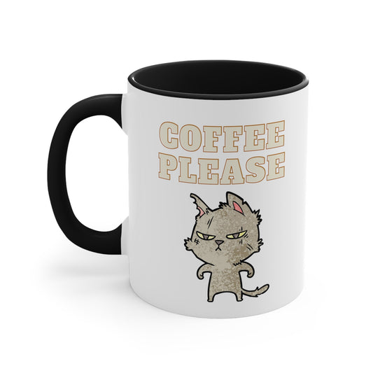 Coffee Please Cat Mug, 11oz, cat lover mug, coffee mug cat lover, cat lover gift