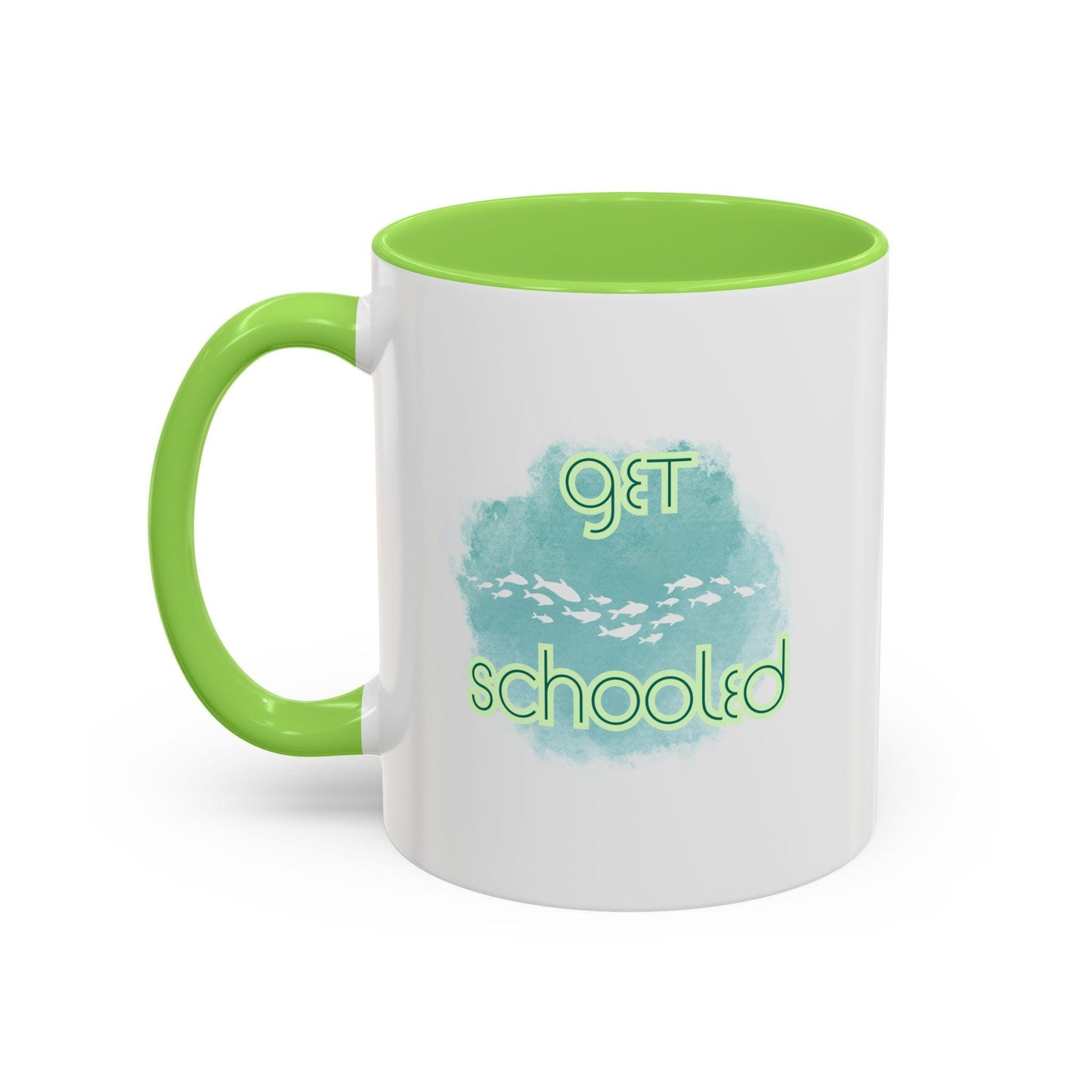 School of Fish Colorful Mug for Teacher/Fishing Enthusiast, Cool Splash Image, 11oz 15oz Cup Gift Idea, Coffee Tea Drinkware, Fisherman