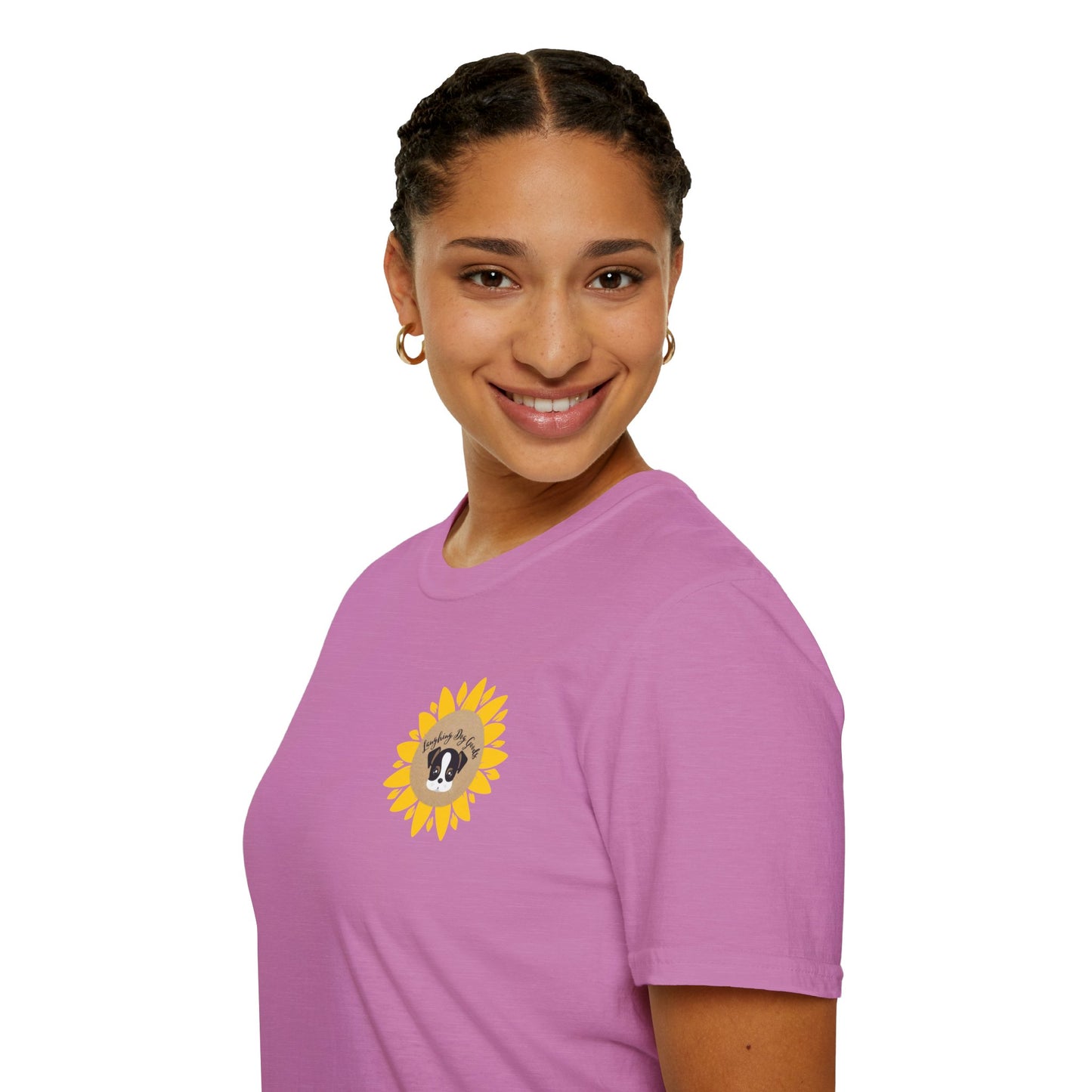 Sunflower Paw Print Good Vibes Unisex T-Shirt