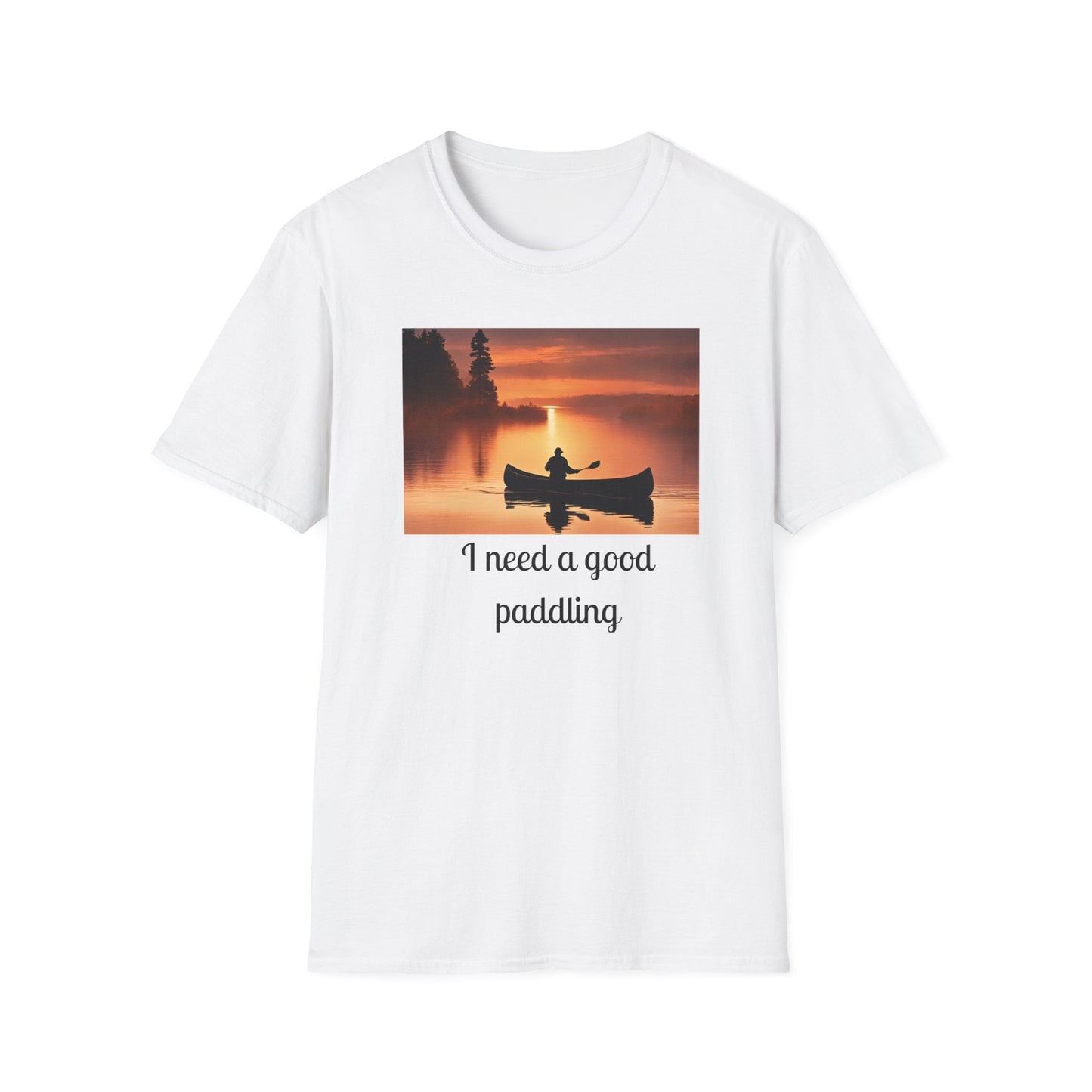 I need a good paddling tee, shirt for canoe enthusiast, gift for kayaker, gift for him, gift for her, Unisex Softstyle T-Shirt