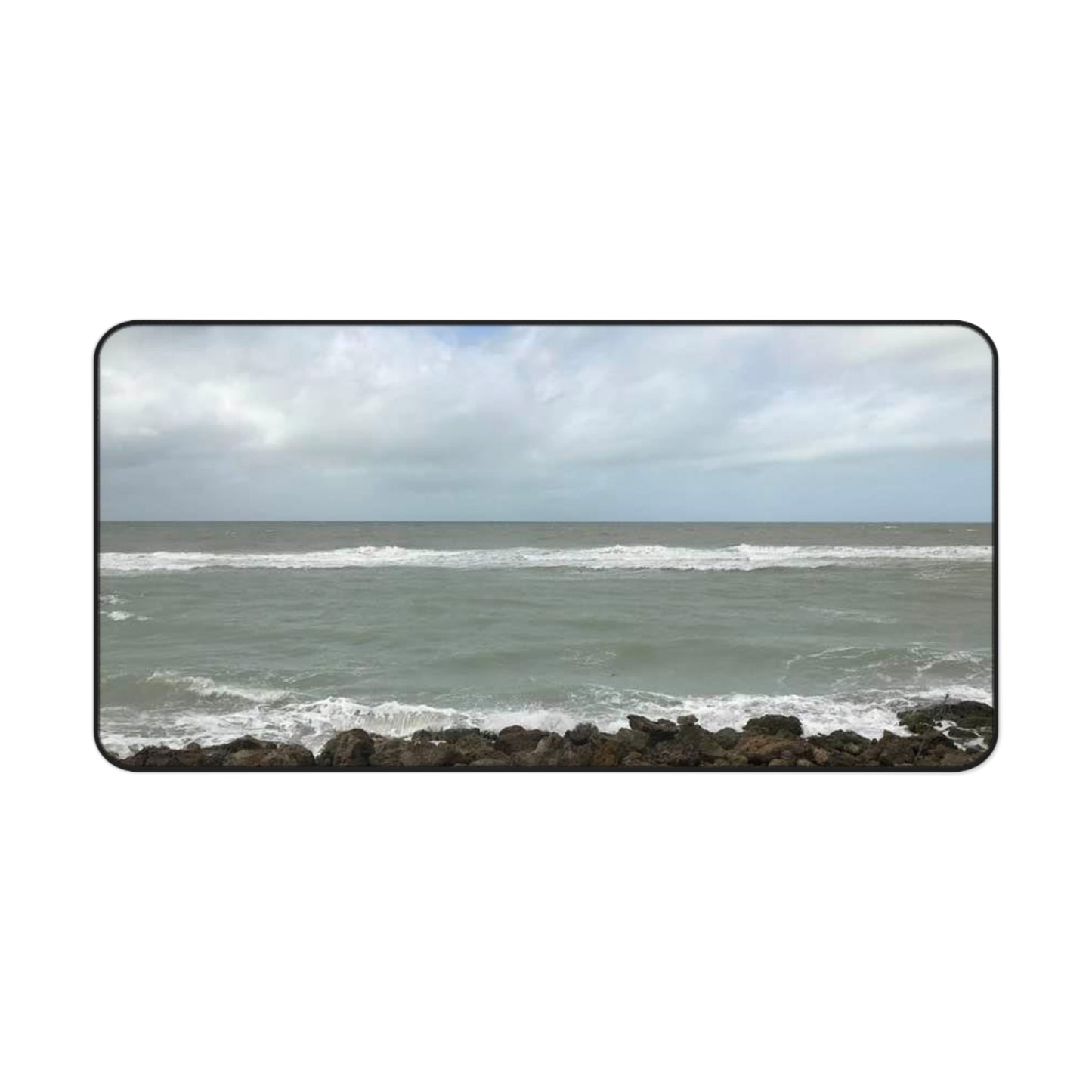 Ocean View Desk Mat - Coastal Work Space Decor, Beach Office Accessories, Nautical Gift, Home Office Essentials, Desk Protector