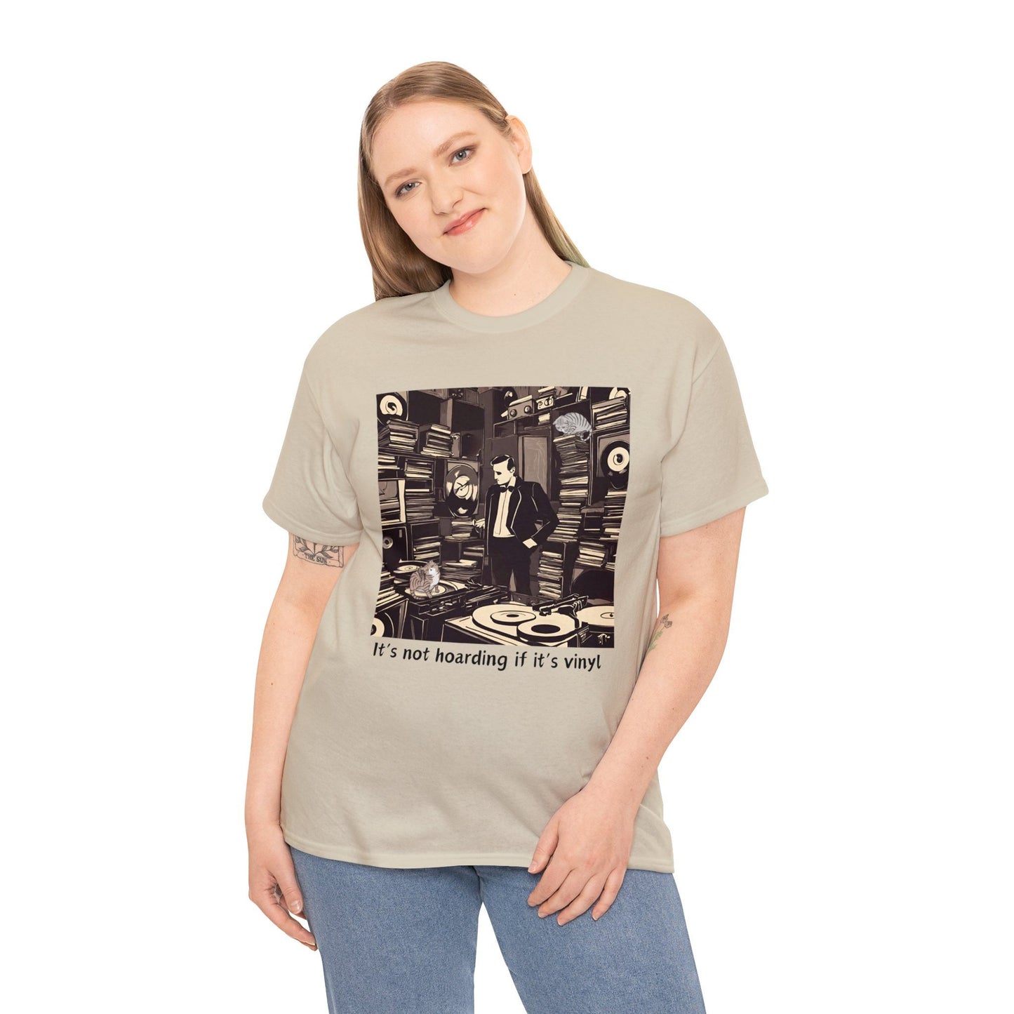 Record collectors shirt, It's not hoarding if it's vinyl, gift for record collector