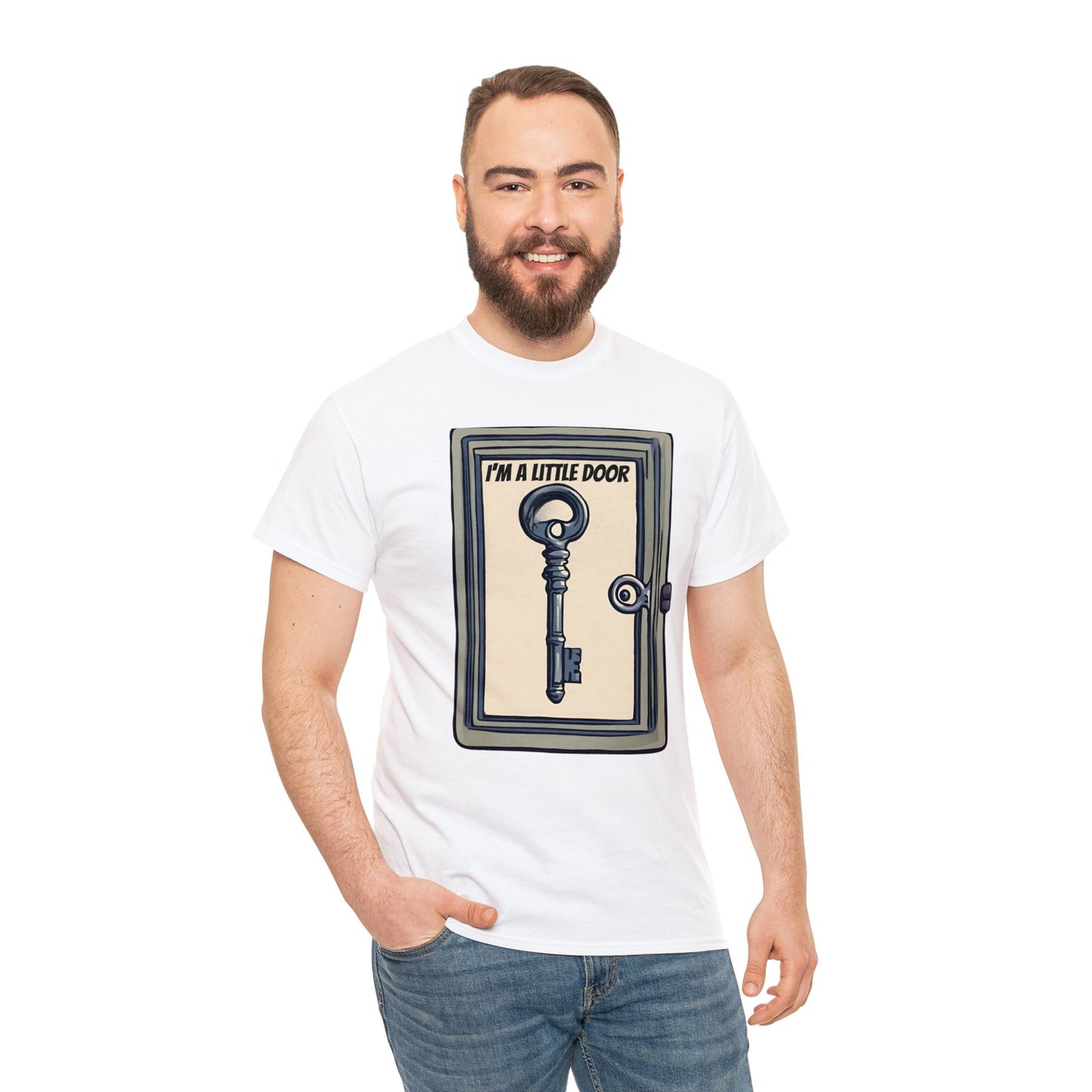 Gift for the Dork in your life,  I'm a little door key, Dork shirt, gift for the nerd, gift, gifted, Unisex Heavy Cotton Tee