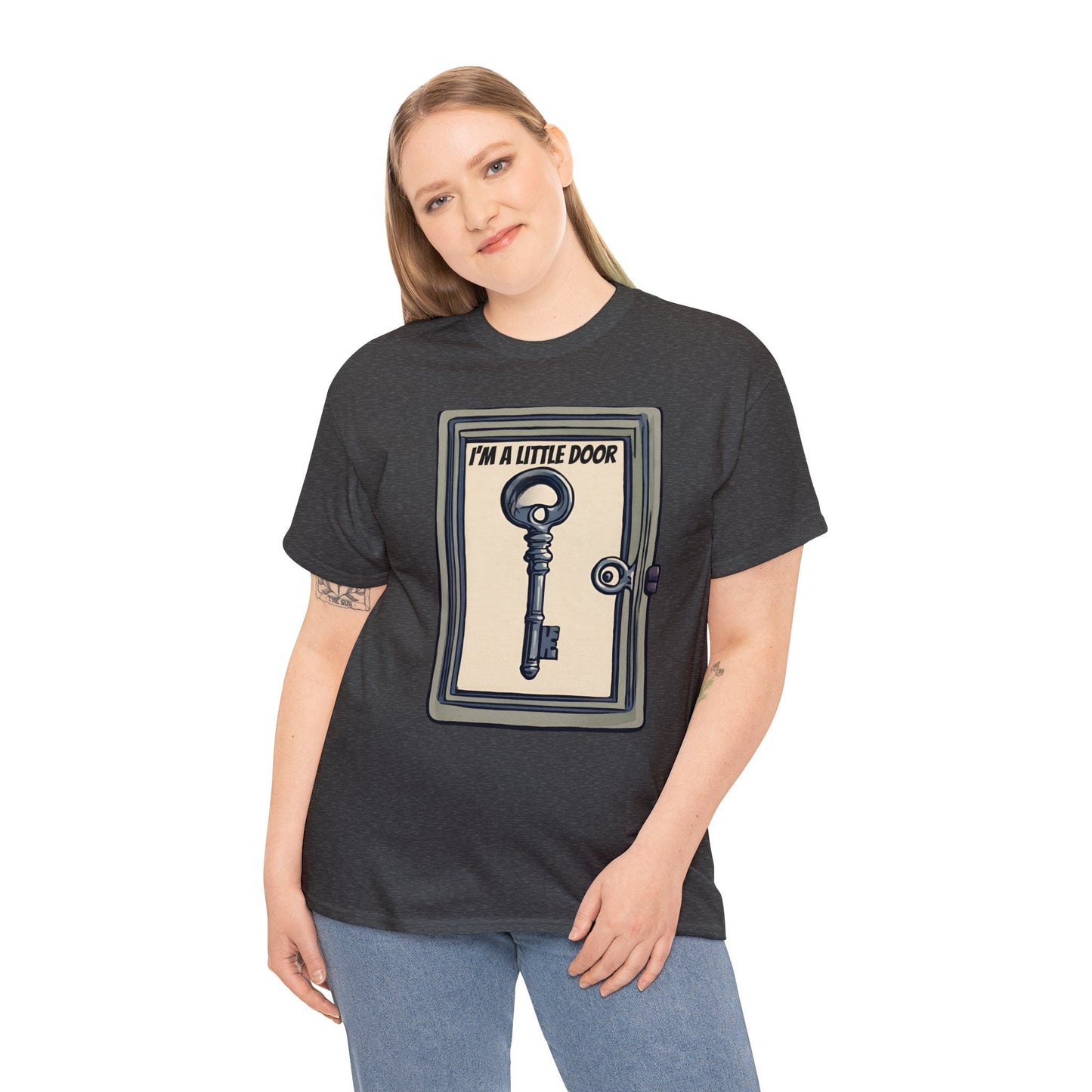 Gift for the Dork in your life,  I'm a little door key, Dork shirt, gift for the nerd, gift, gifted, Unisex Heavy Cotton Tee