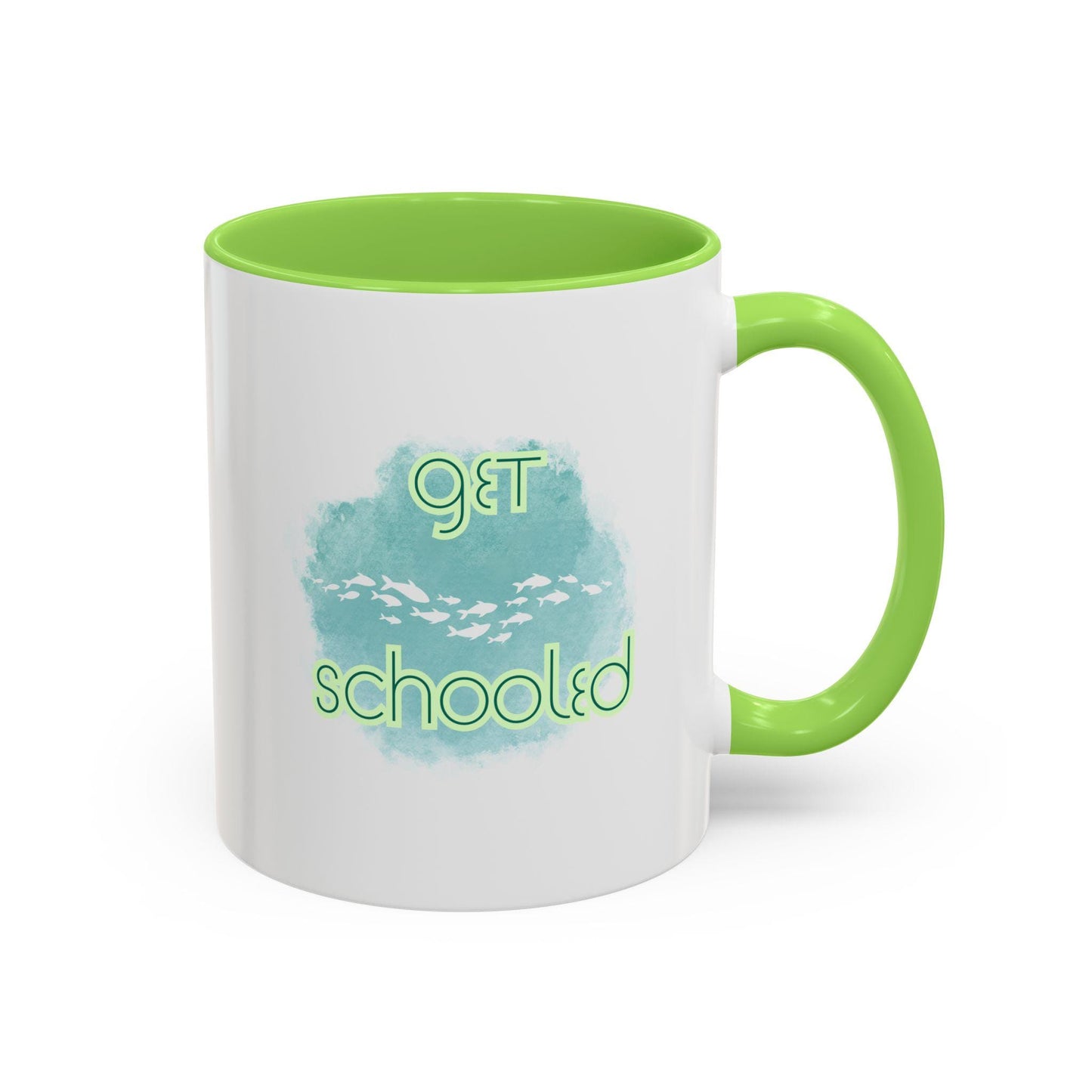 School of Fish Colorful Mug for Teacher/Fishing Enthusiast, Cool Splash Image, 11oz 15oz Cup Gift Idea, Coffee Tea Drinkware, Fisherman