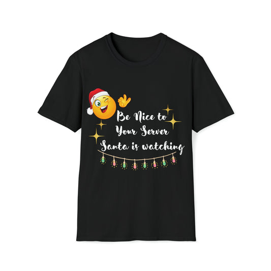 Server holiday shirt, waitress shirt,  Be Nice to your Server,funny waitress shirt, christmas bartenders, Holiday waitress