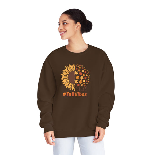 Favorite season fall, Fall Vibes, Fall Season Sweatshirt, Sunflower,  leaves, Fall sweatshirt, girlfriend gift, Unisex Crewneck Sweatshirt