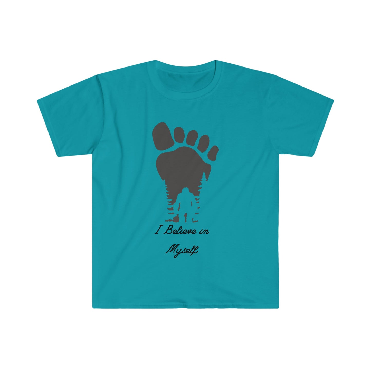 Bigfoot humor T-Shirt, I believe in myself bigfoot shirt, bigfoot lover shirt, funny bigfoot shirt, gift for him her