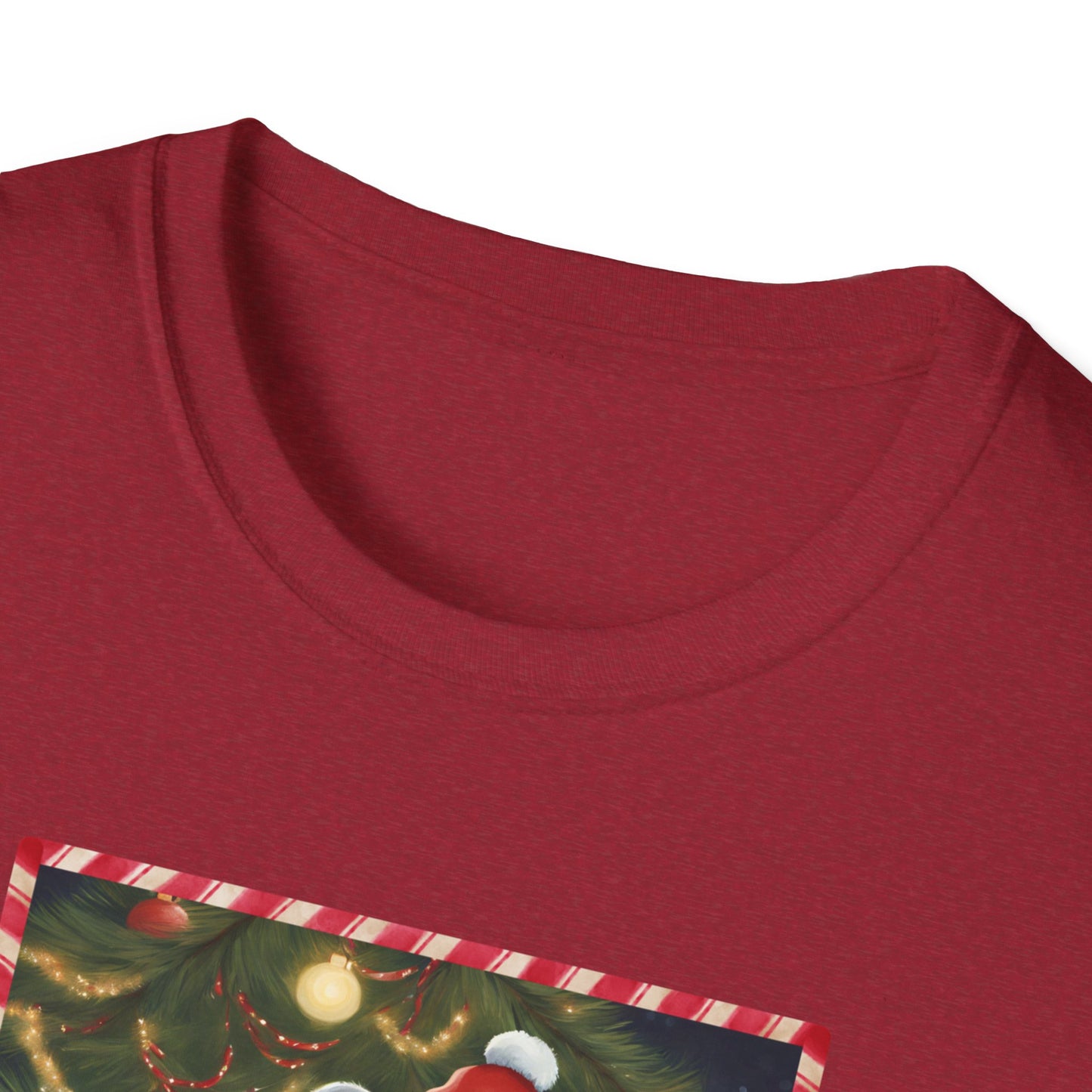 Christmas Mouse Unisex T-Shirt - Not a Creature Was Stirring Design