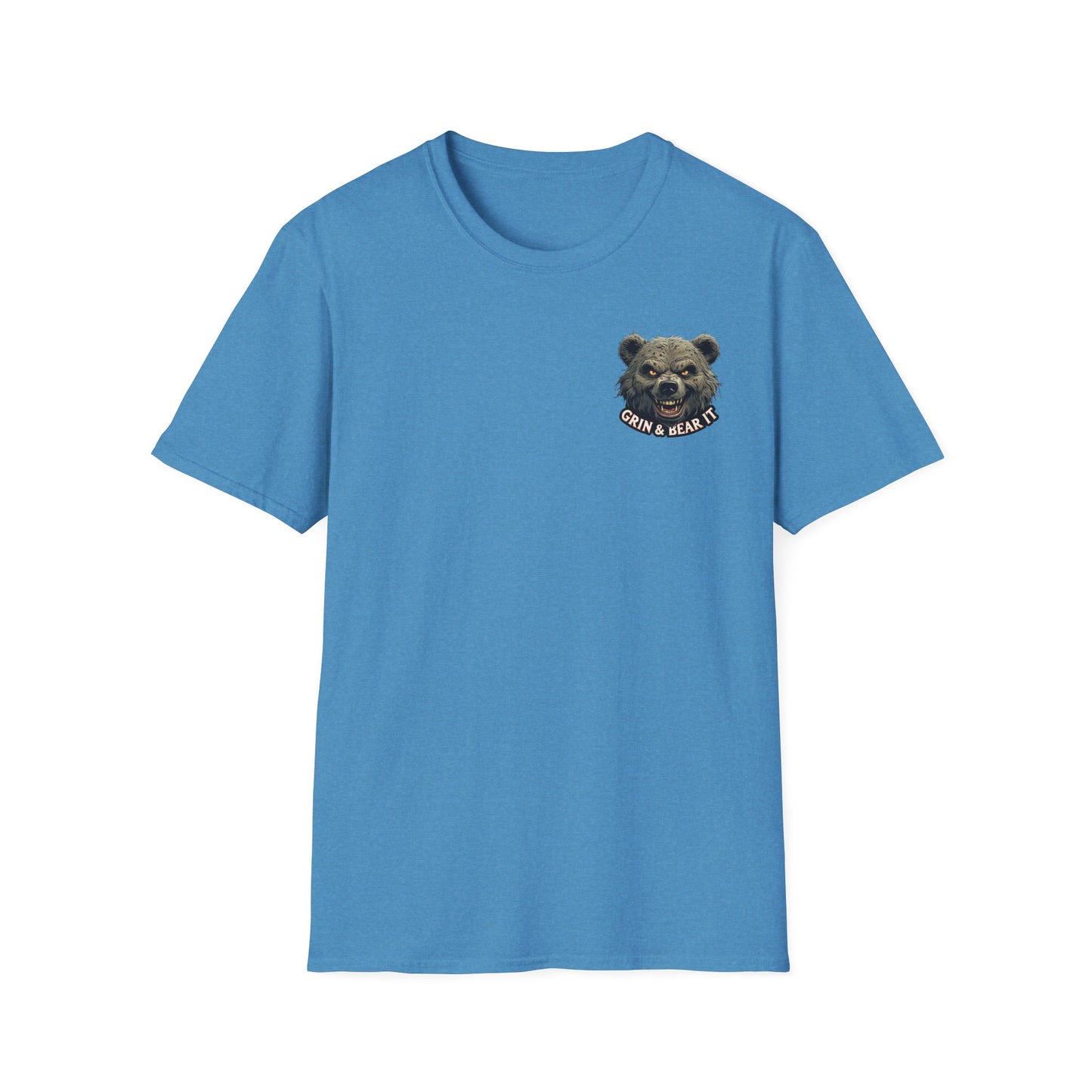 Climate Change Awareness Unisex Softstyle T-Shirt - Grin and Bear it Shirt, Environmental Activist Tee, Save the Planet Top, Nature Lover