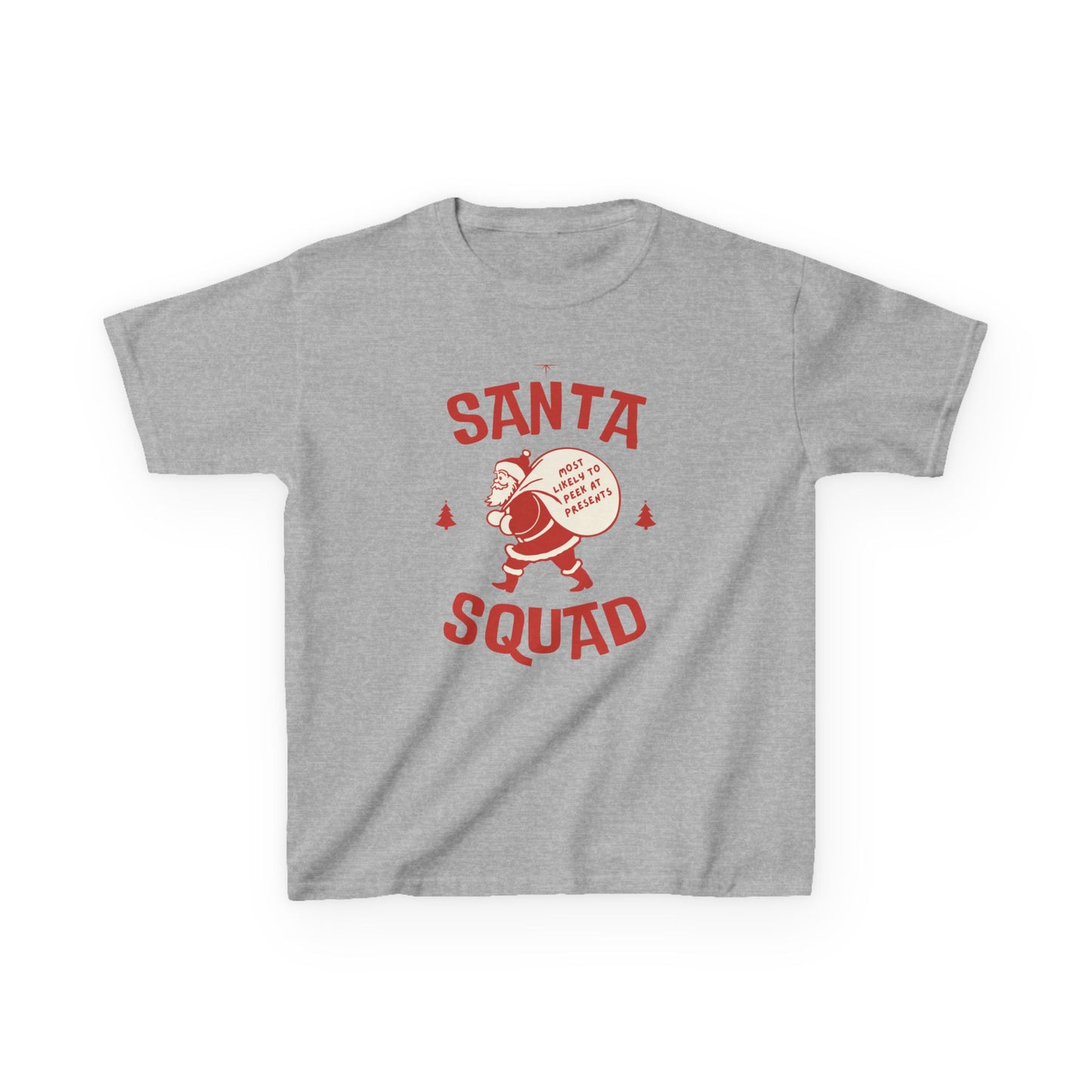 Kids Tee Retro Santa Squad,  Family/ Friends/ Group shirt Most likely to