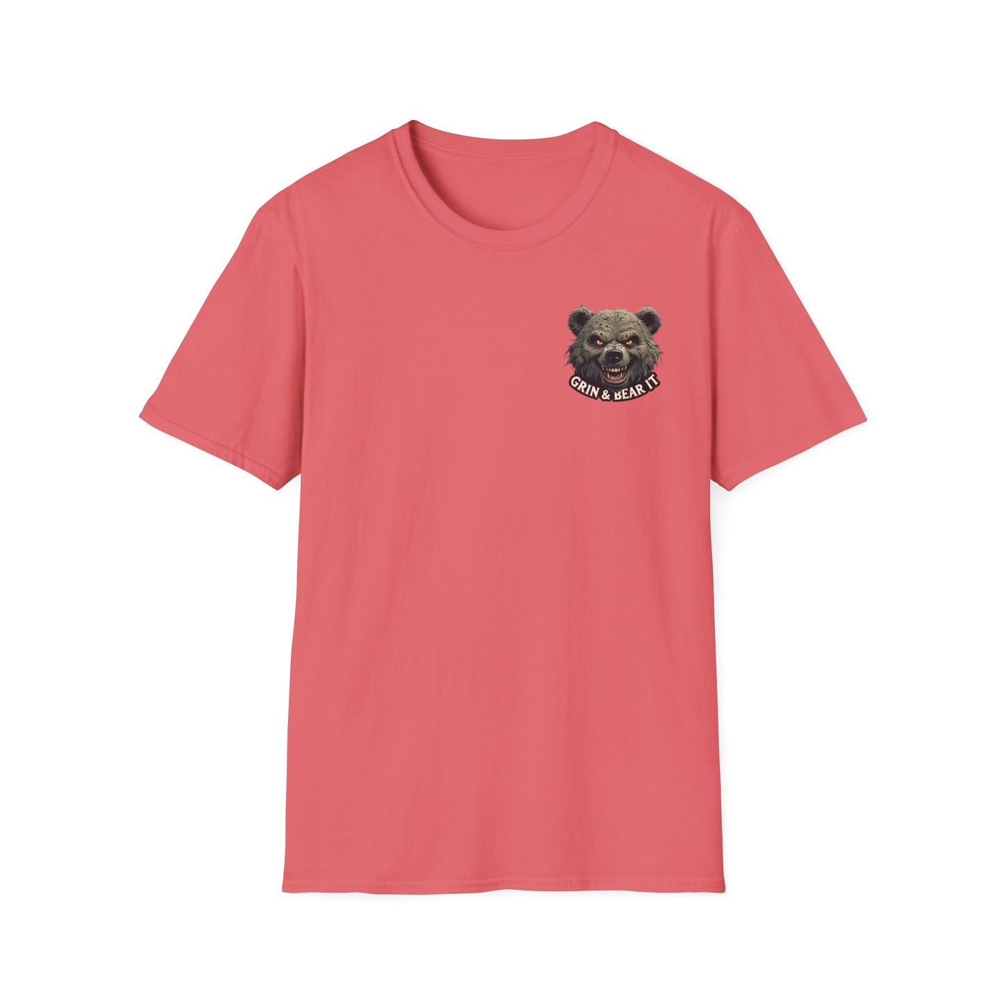 Climate Change Awareness Unisex Softstyle T-Shirt - Grin and Bear it Shirt, Environmental Activist Tee, Save the Planet Top, Nature Lover