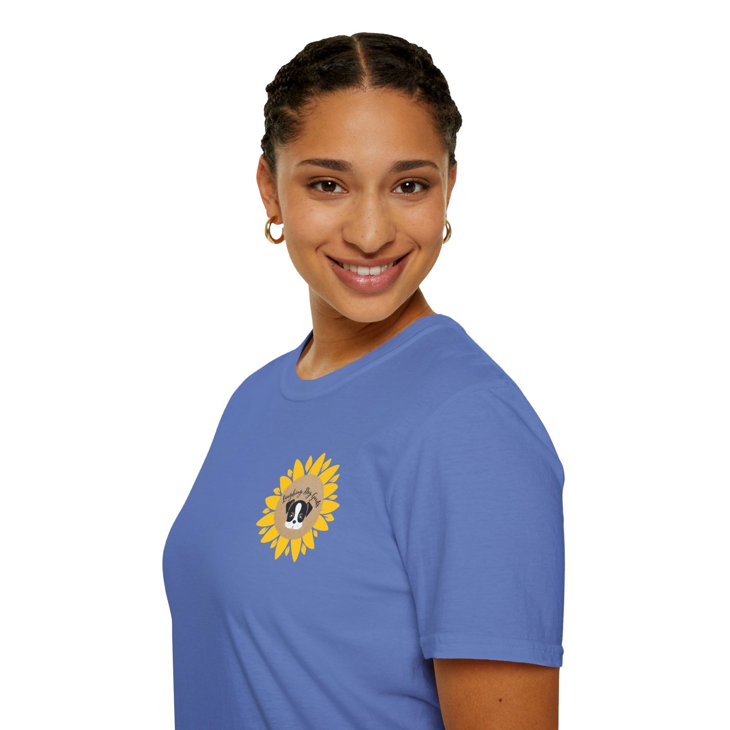 Sunflower Paw Print Good Vibes Unisex T-Shirt