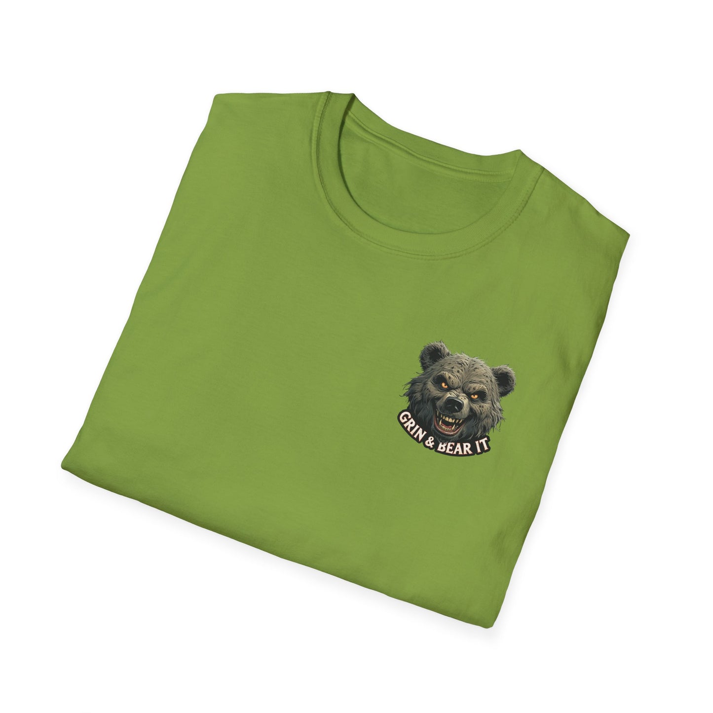 Grin and Bear it Unisex T-Shirt, Ice Cream Cone Design, This Too Shall Pass, Hot Weather Shirt, Funny Graphic Tee