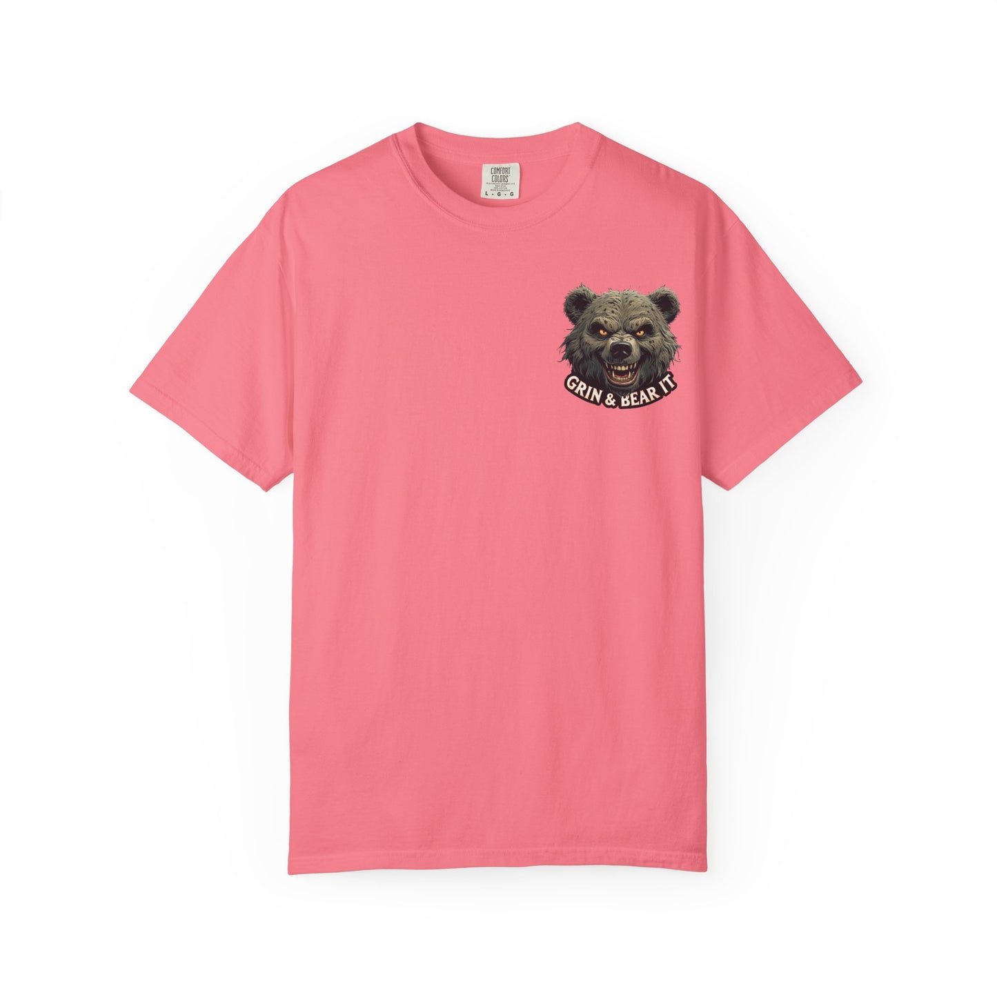 Climate Change Satirical Grin and Bear It T-shirt, Toxic Grinning Bear Tee, Environmental Disaster Shirt, Activist Conservation Apparel