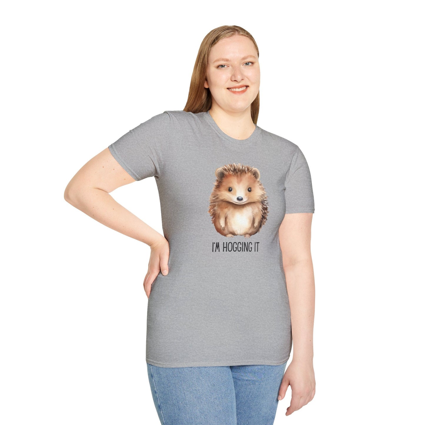 Hedgehog lover tee, Hedgehog, Hedgehog Hoggin it, Hedgehog tee, Unisex Softstyle T-Shirt
