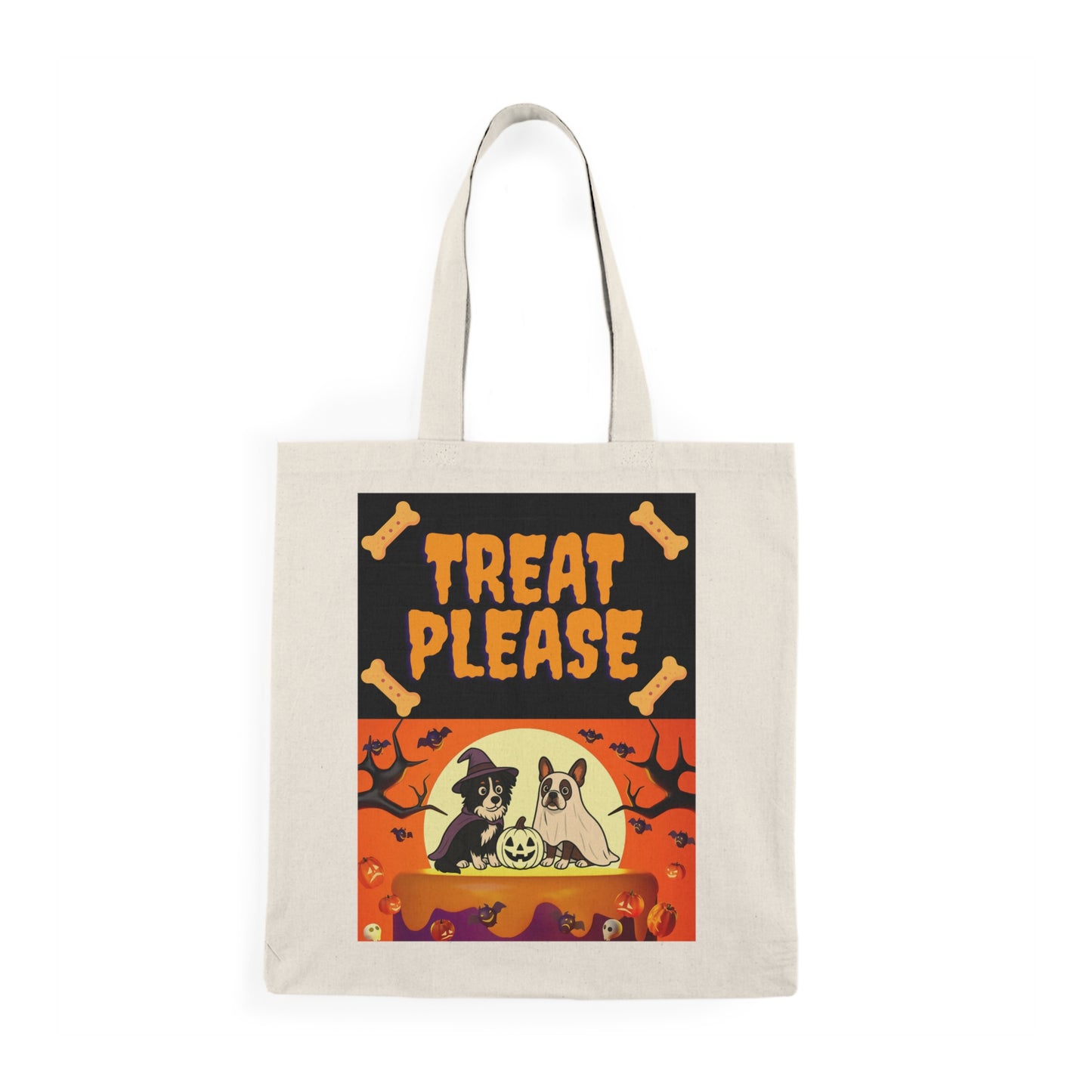 Tote Bag - Cute Doggy Trick or Treat Bag for Halloween
