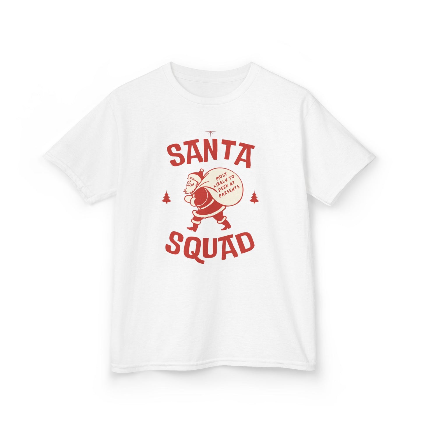 Kids Tee Retro Santa Squad,  Family/ Friends/ Group shirt Most likely to