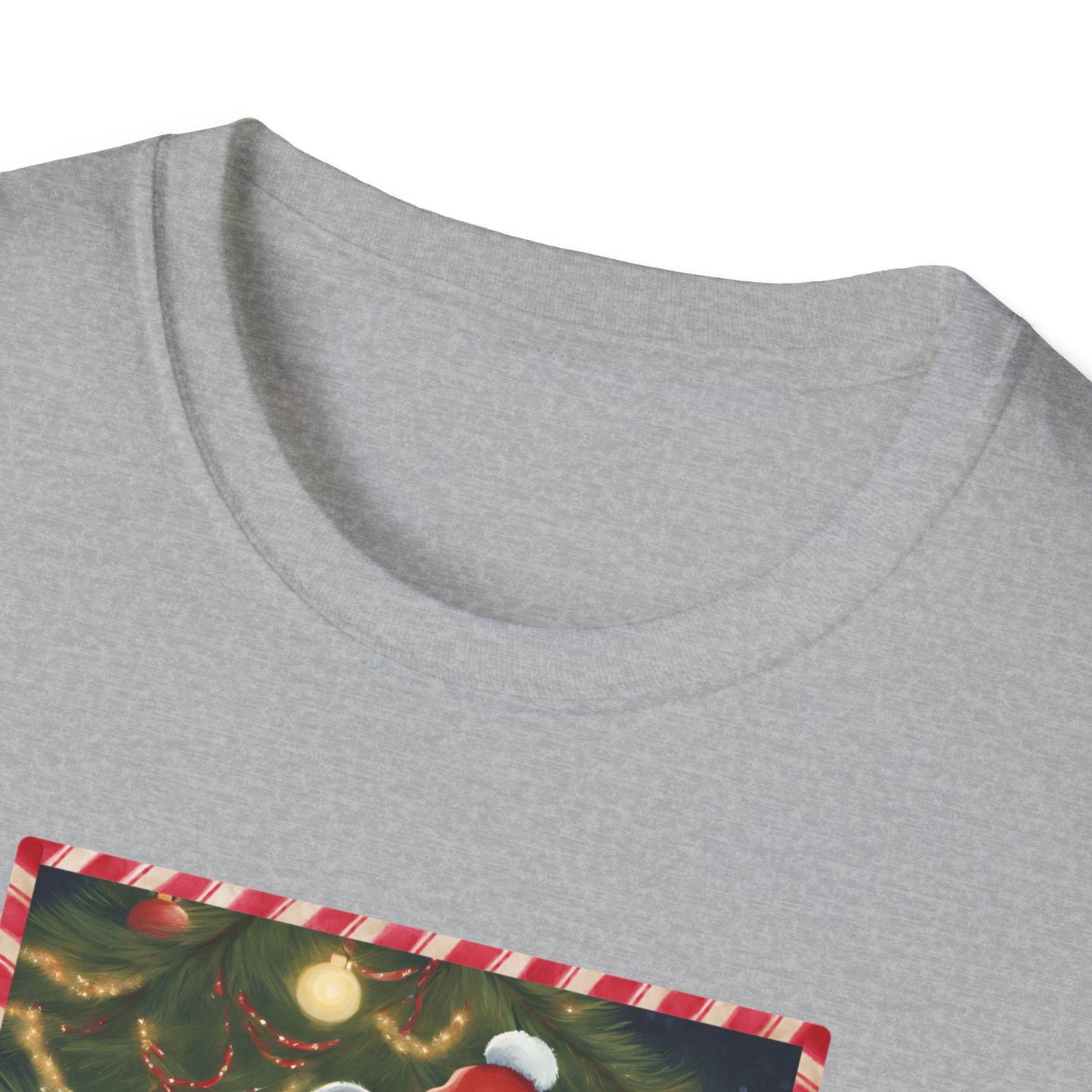 Christmas Mouse Unisex T-Shirt - Not a Creature Was Stirring Design