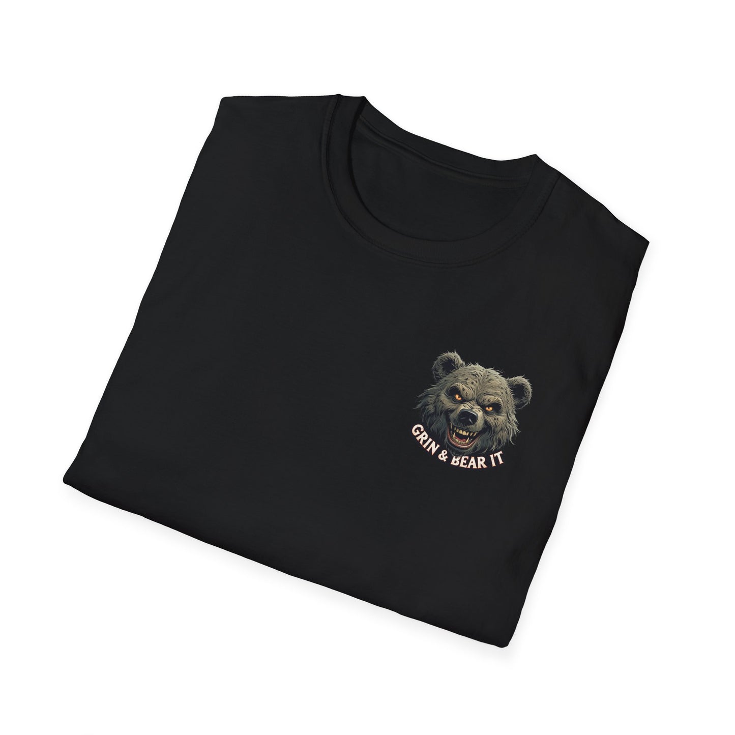 Grin and Bear it Unisex T-Shirt, Ice Cream Cone Design, This Too Shall Pass, Hot Weather Shirt, Funny Graphic Tee