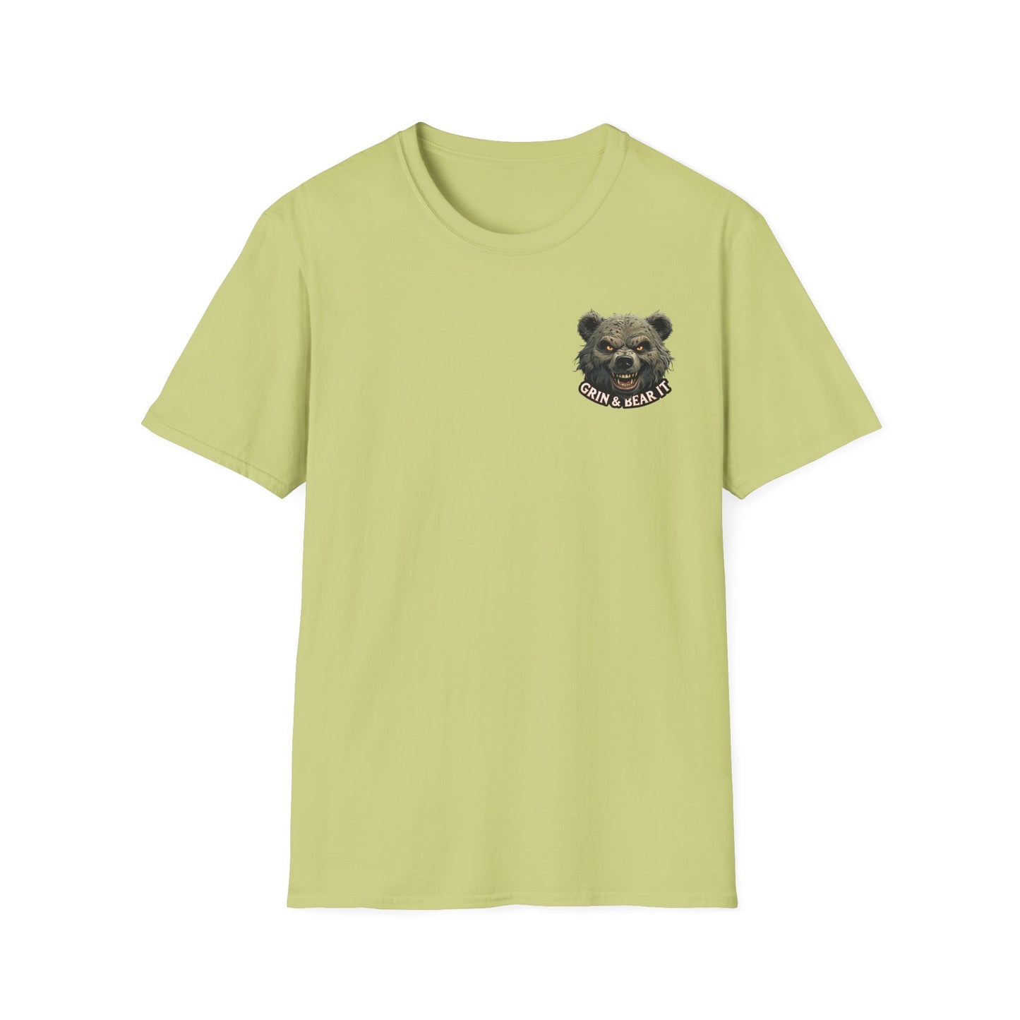 Climate Change Awareness Unisex Softstyle T-Shirt - Grin and Bear it Shirt, Environmental Activist Tee, Save the Planet Top, Nature Lover