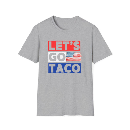 Let's Go TACOshirt Unisex Softstyle T-Shirt, Anti-Trump Funny Tee, Political Parody Gift, Trump Always Chickens Out Shirt, Let's Go Brandon,