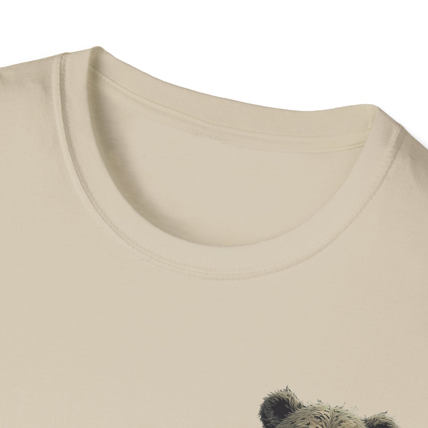 Climate Change Awareness Unisex Softstyle T-Shirt - Grin and Bear it Shirt, Environmental Activist Tee, Save the Planet Top, Nature Lover