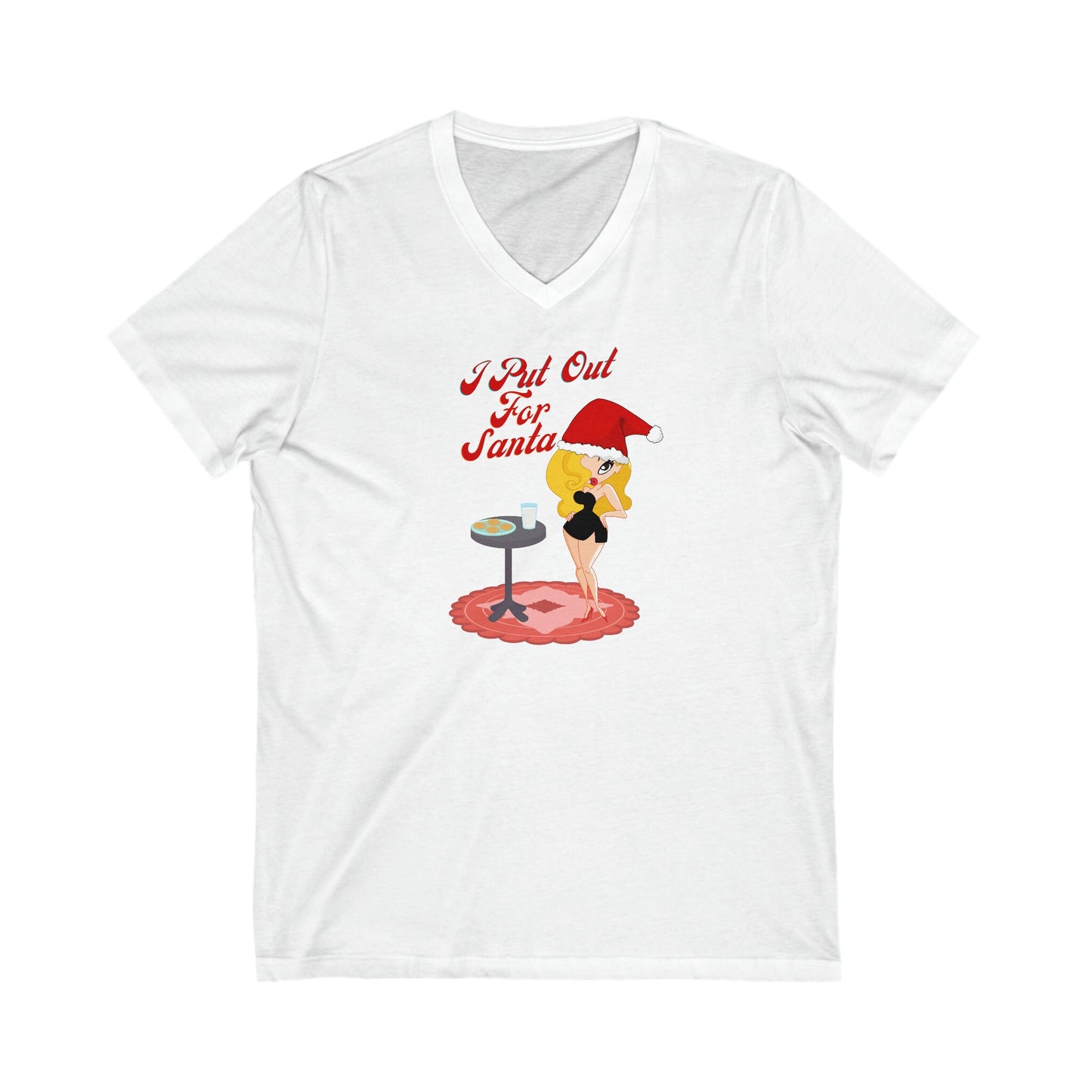 Unisex Jersey Short Sleeve V-Neck Tee