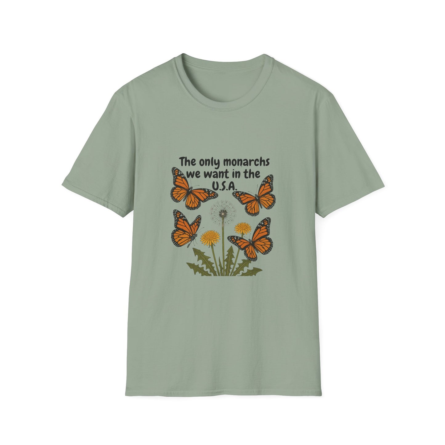 Butterfly Monarchs Protest Tee, Citizens Against Trump Shirt, No Kings Activist Top, Political Resistance Unisex Softstyle T-Shirt,