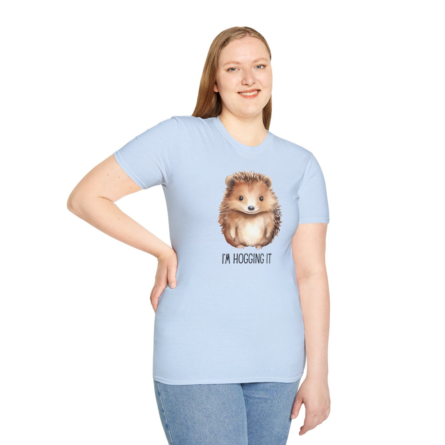 Hedgehog lover tee, Hedgehog, Hedgehog Hoggin it, Hedgehog tee, Unisex Softstyle T-Shirt