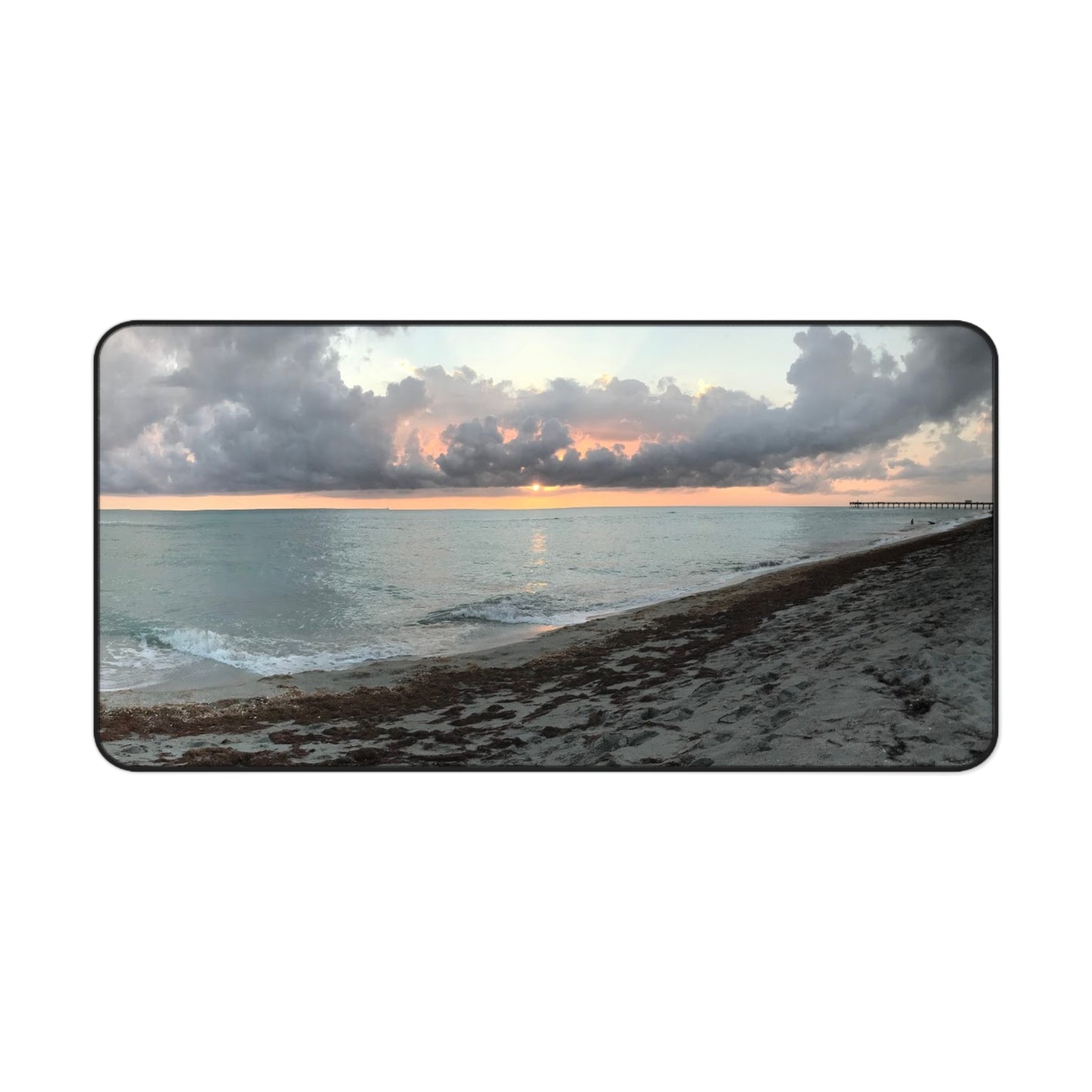 Coastal Sunset Desk Mat - Beach Vibes for Home Office, Coastal Decor, Gift for Ocean Lovers, Work Station Accessories