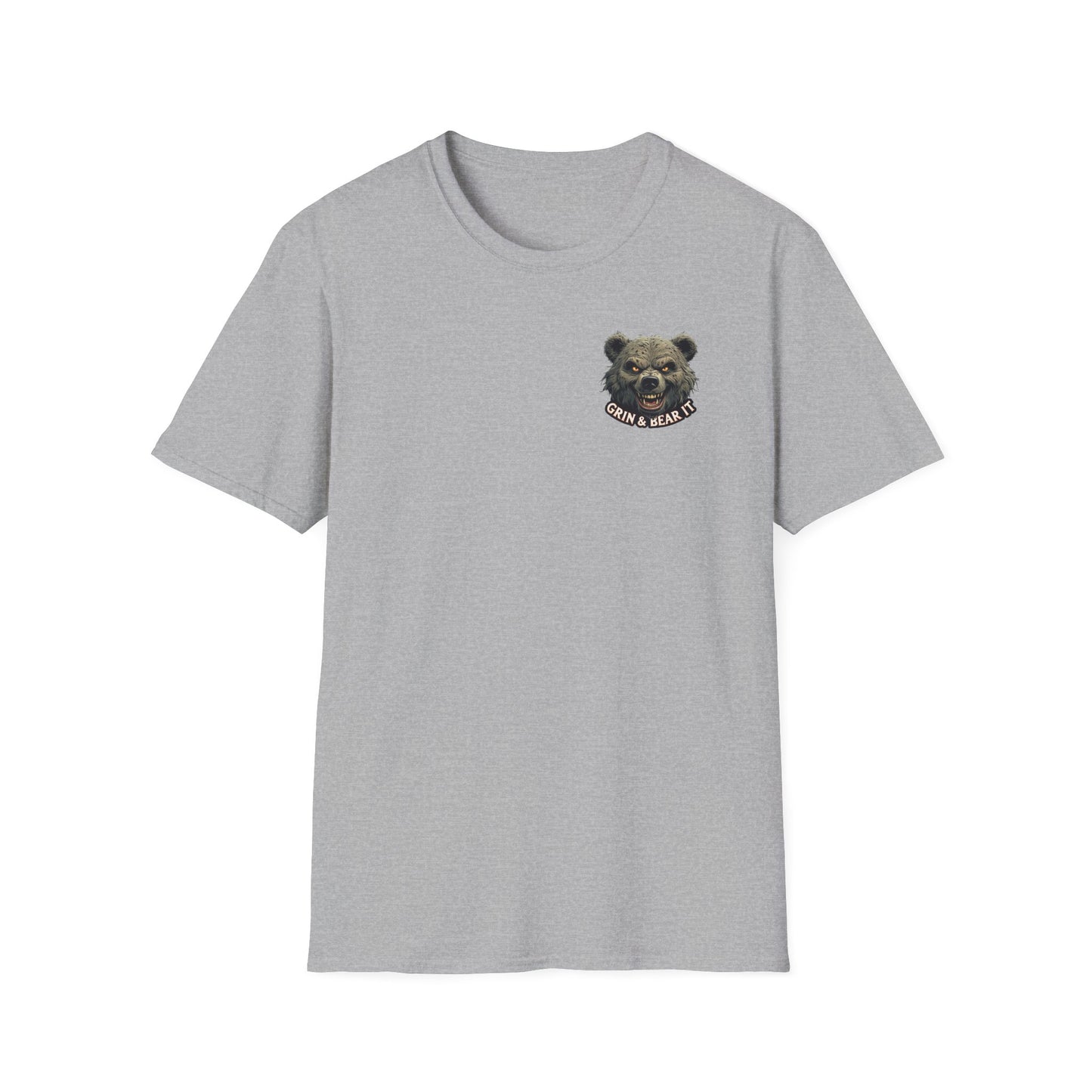 Grin and Bear it Unisex T-Shirt, Ice Cream Cone Design, This Too Shall Pass, Hot Weather Shirt, Funny Graphic Tee