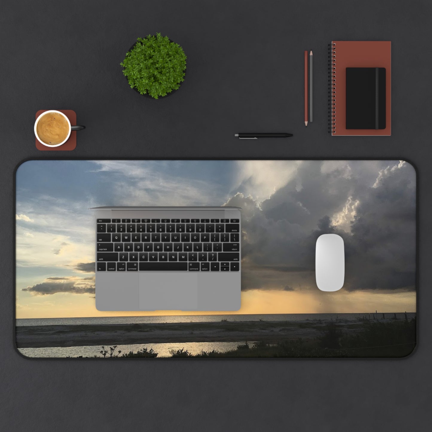 Scenic Desk Mat for Home Office, Computer Mat, Desk Accessories, Nature Landscape Decor, Gift for Workspaces