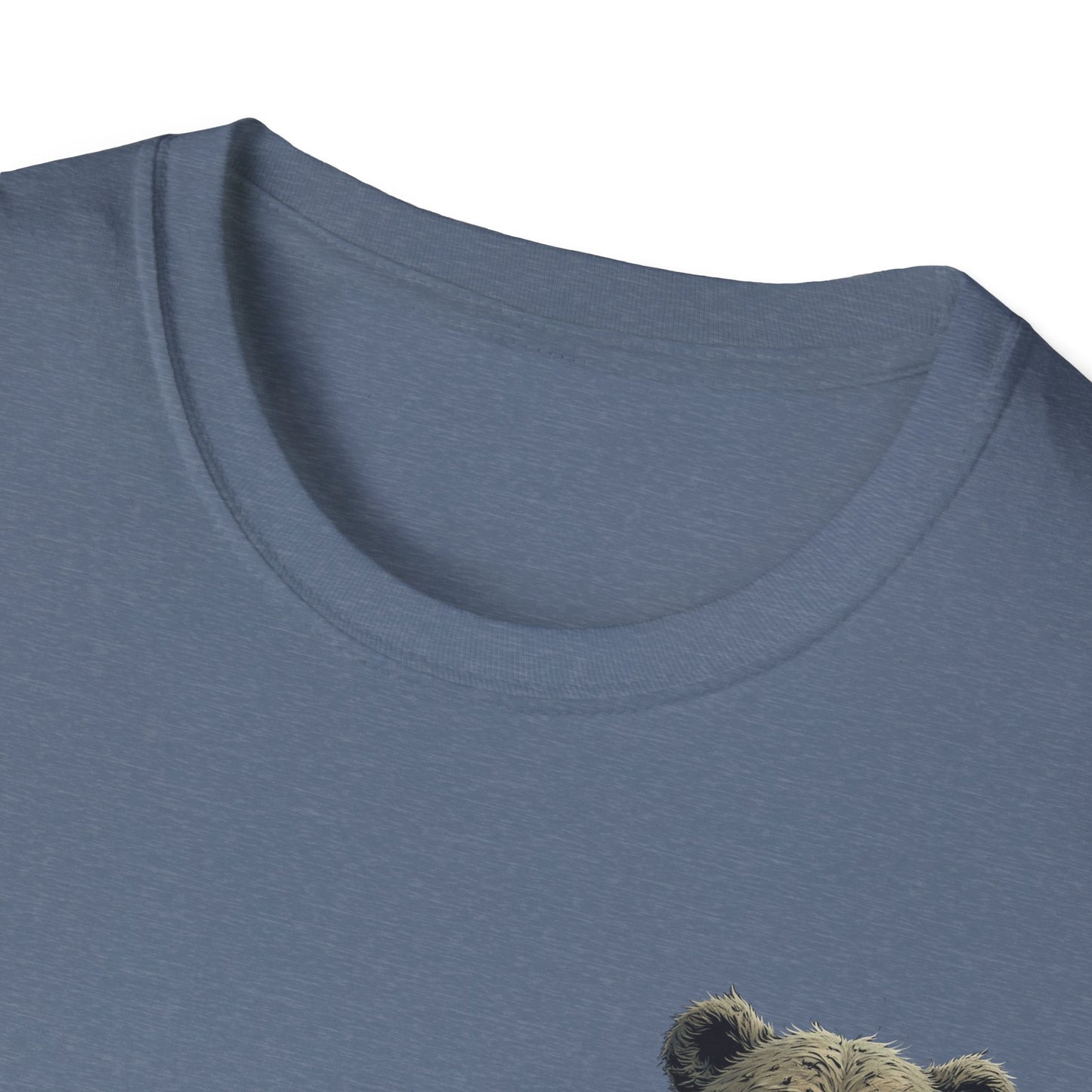 Climate Change Awareness Unisex Softstyle T-Shirt - Grin and Bear it Shirt, Environmental Activist Tee, Save the Planet Top, Nature Lover