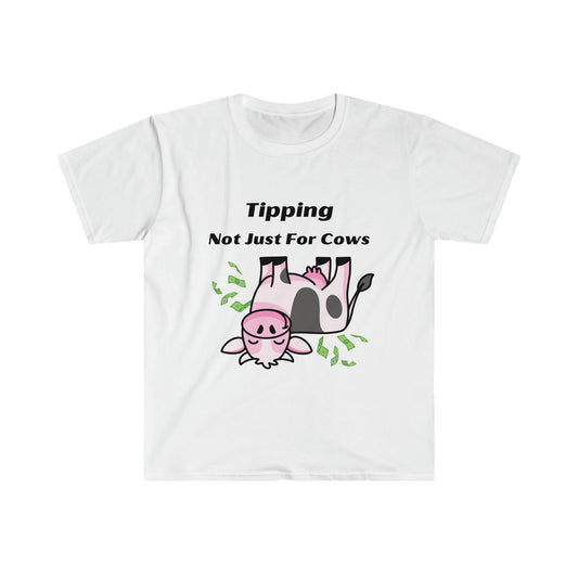 Waitress Shirt, Tipping not just for Cows, Tipping humor, Funny server shirt